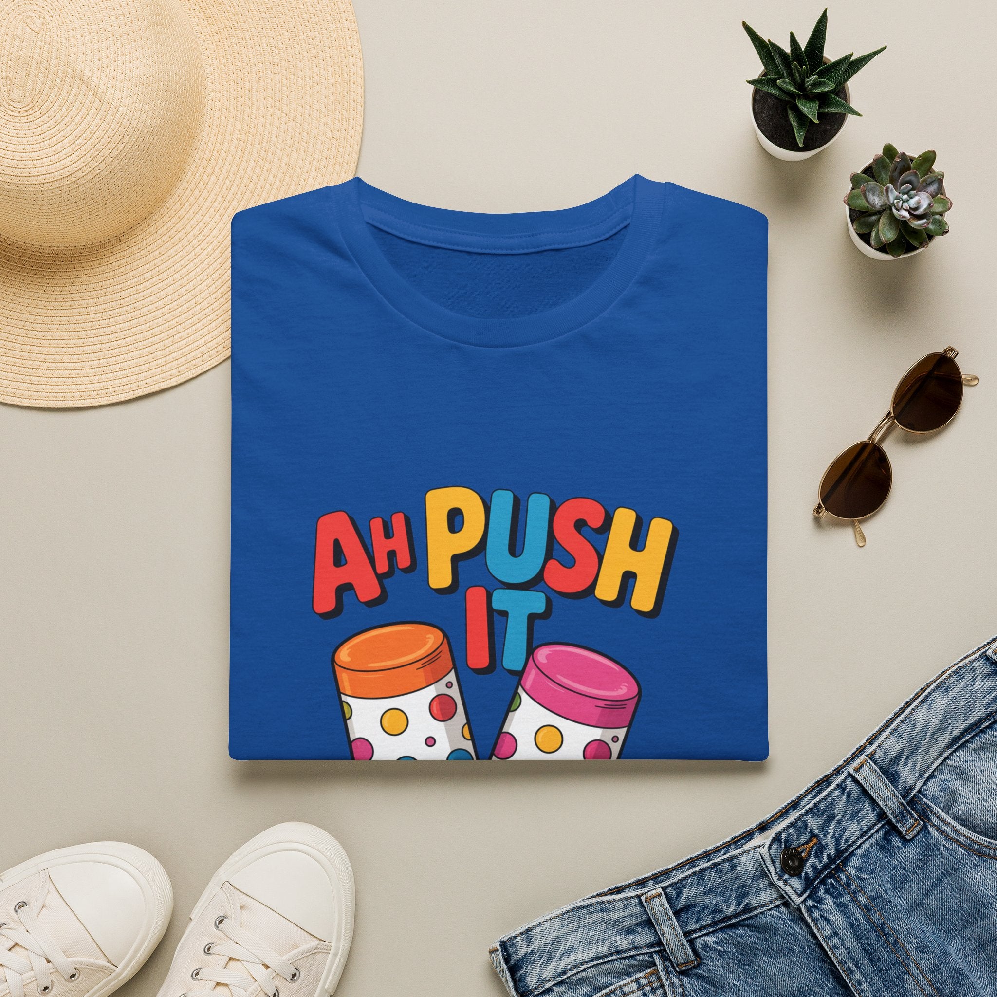 T-Shirt — “Ah Push It” Ice Cream Graphic Tee
