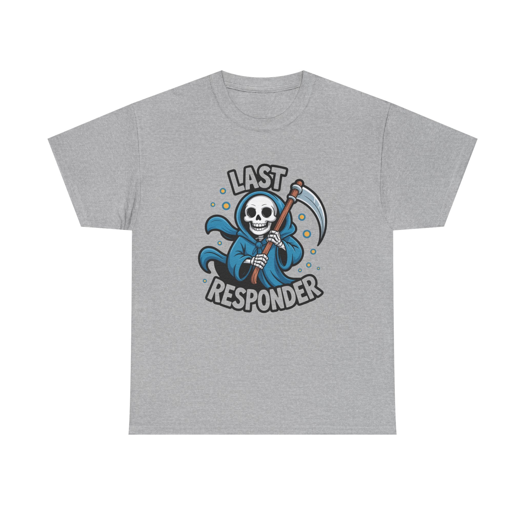 T-Shirt — "Last Responder" Grim Reaper Graphic Tee