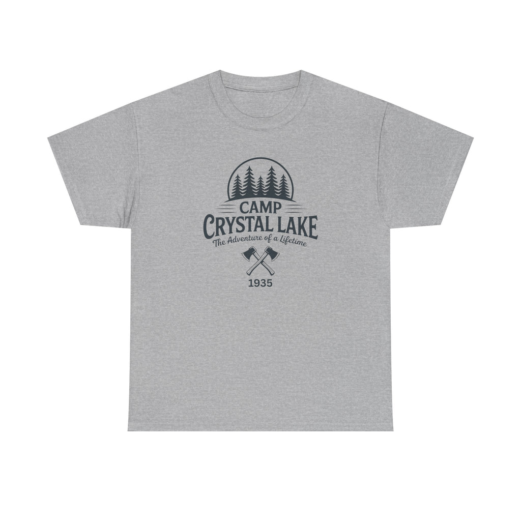 Camp Crystal Lake Tee — Vintage Outdoor Camping Shirt ("Camp Crystal Lake")