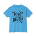 Funny Gothic Halloween T-Shirt — Vibing With My Demons Dark Humor Gift Tee