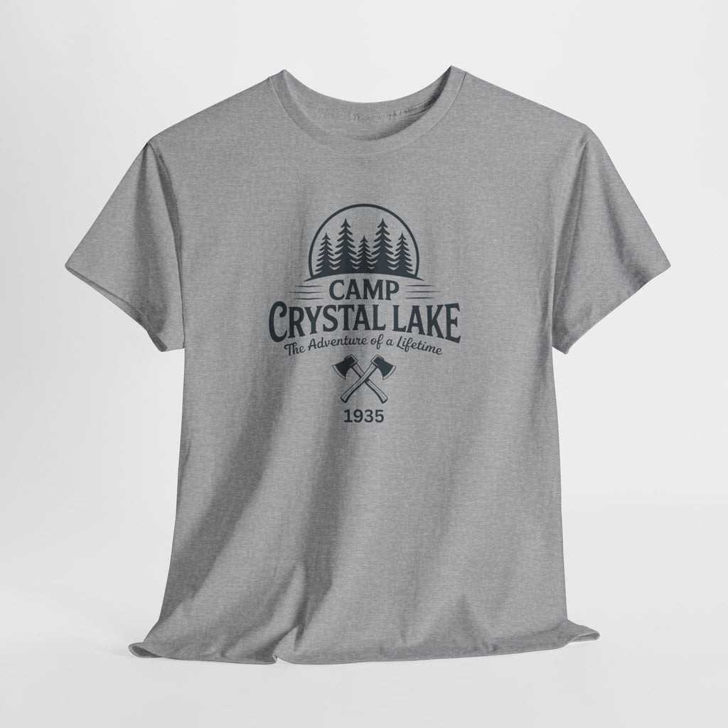 Camp Crystal Lake Tee — Vintage Outdoor Camping Shirt ("Camp Crystal Lake")