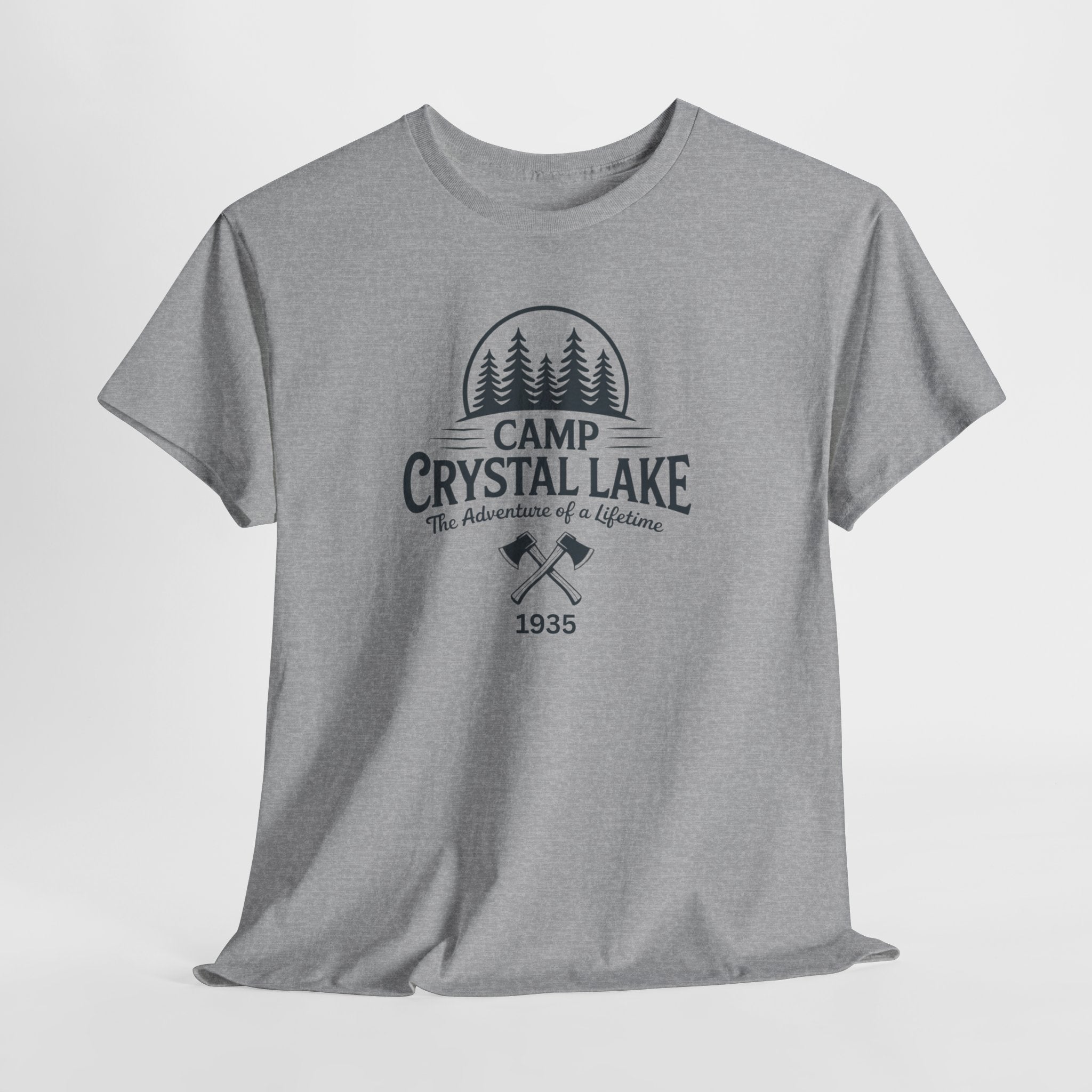 Camp Crystal Lake Tee — Vintage Outdoor Camping Shirt ("Camp Crystal Lake")