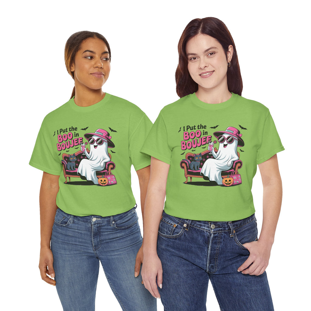 I Put the Boo in Boujee Ghost T-Shirt — Funny Halloween Chic Tee