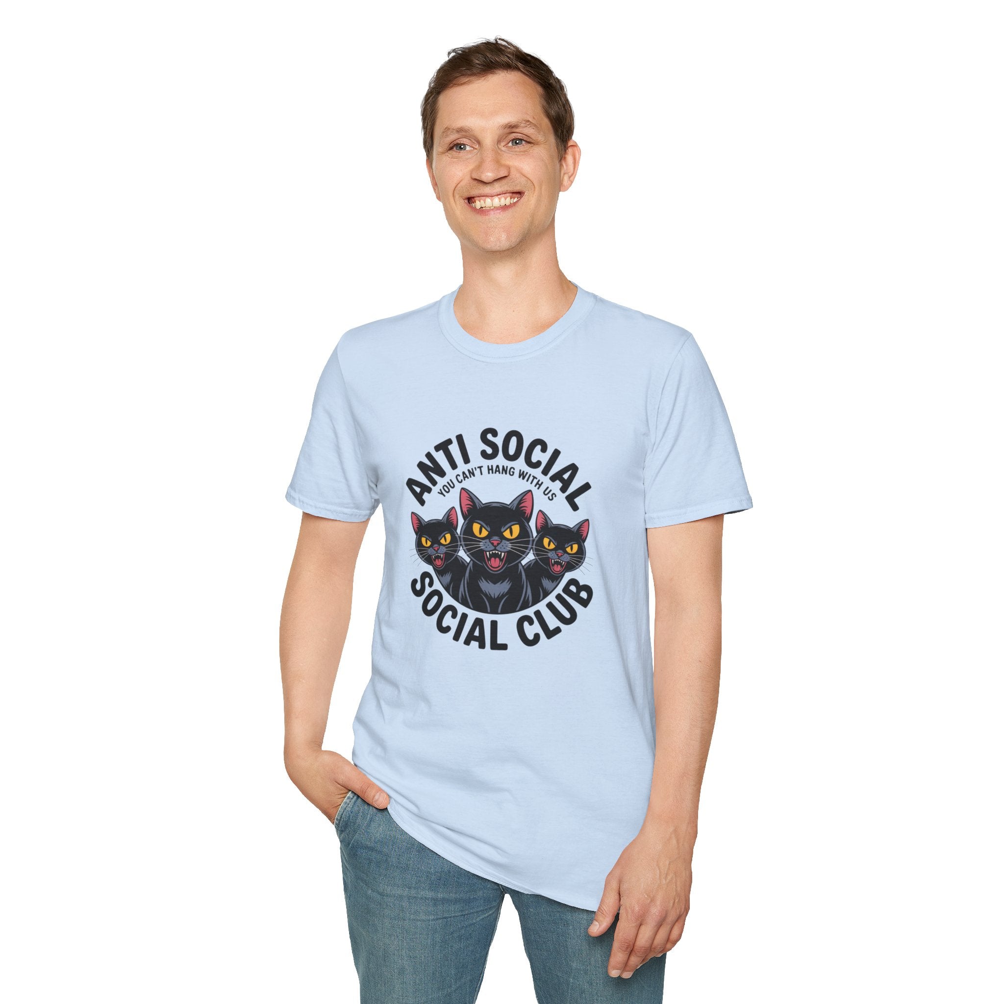 Anti Social Social Club Cat T-Shirt — "You Can't Hang With Us" Graphic Tee