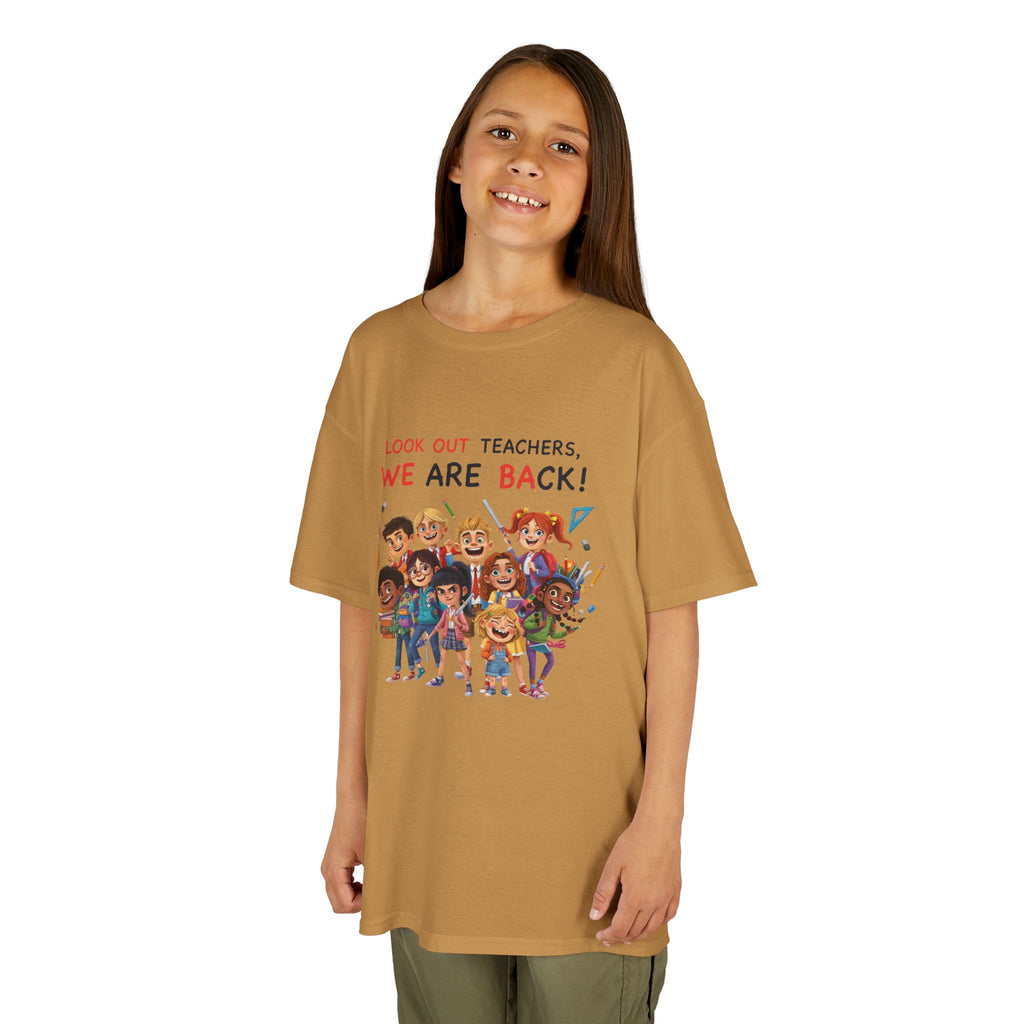 Kids T‑Shirt — "Look Out Teachers, We Are Back!" Back-to-School Graphic Tee