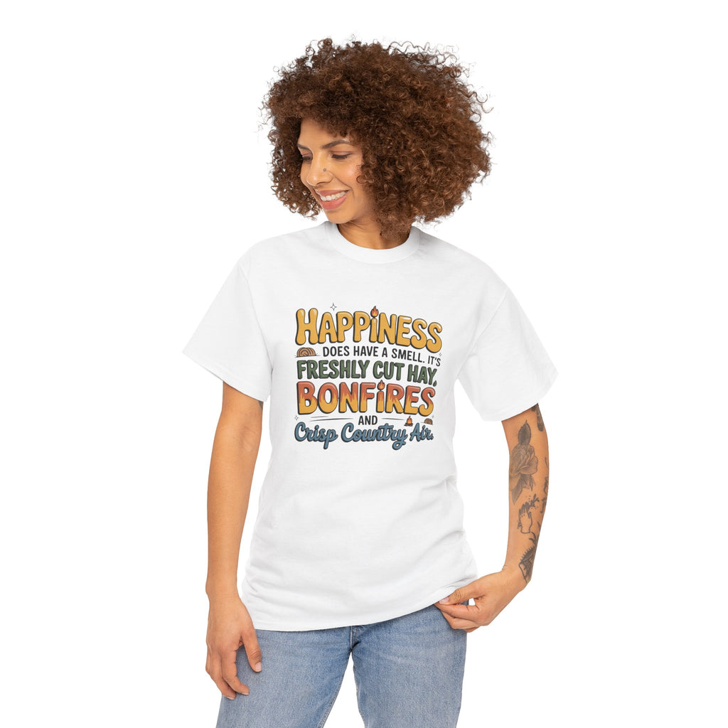 Funny Country Life Graphic T-Shirt — Freshly Cut Hay Farm Life Gift Tee for Women