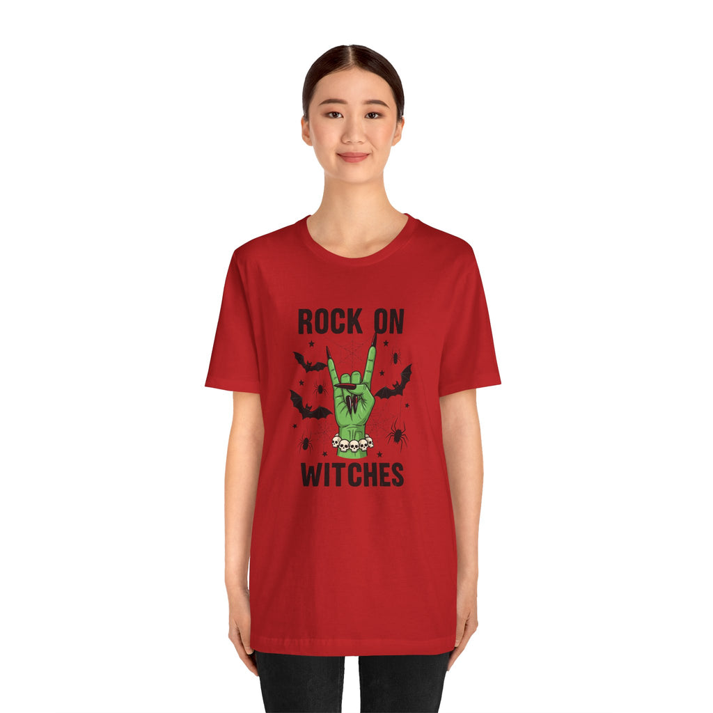 Rock On Witches T-Shirt — Halloween Witch Hand Graphic Tee