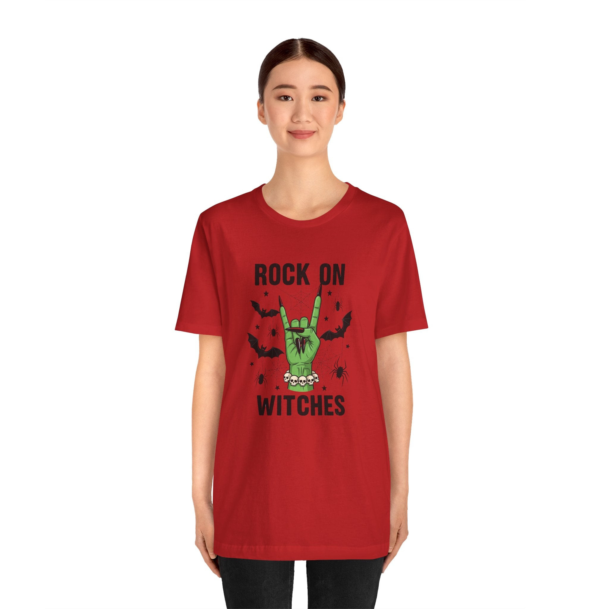 Rock On Witches T-Shirt — Halloween Witch Hand Graphic Tee