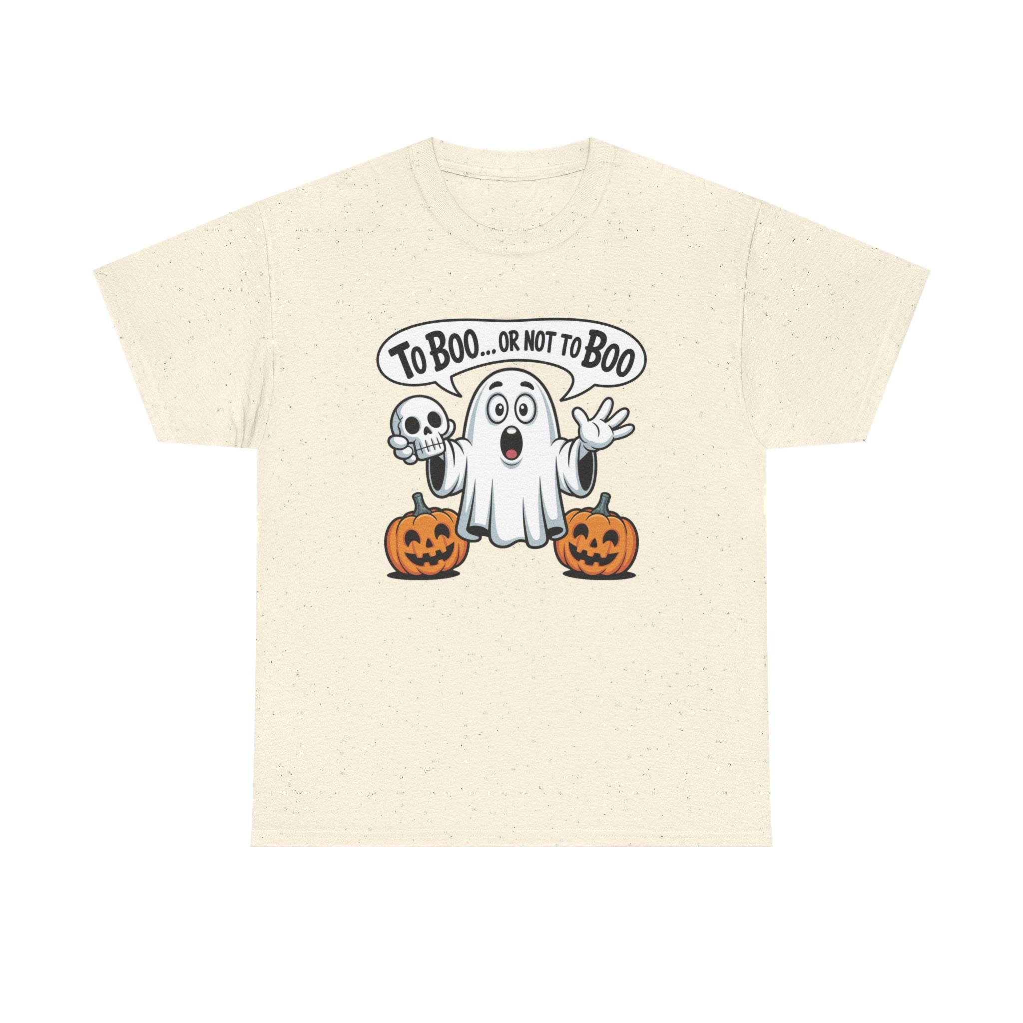 Halloween Ghost Tee - "To Boo... or Not to Boo" Cute Spooky Graphic T-Shirt