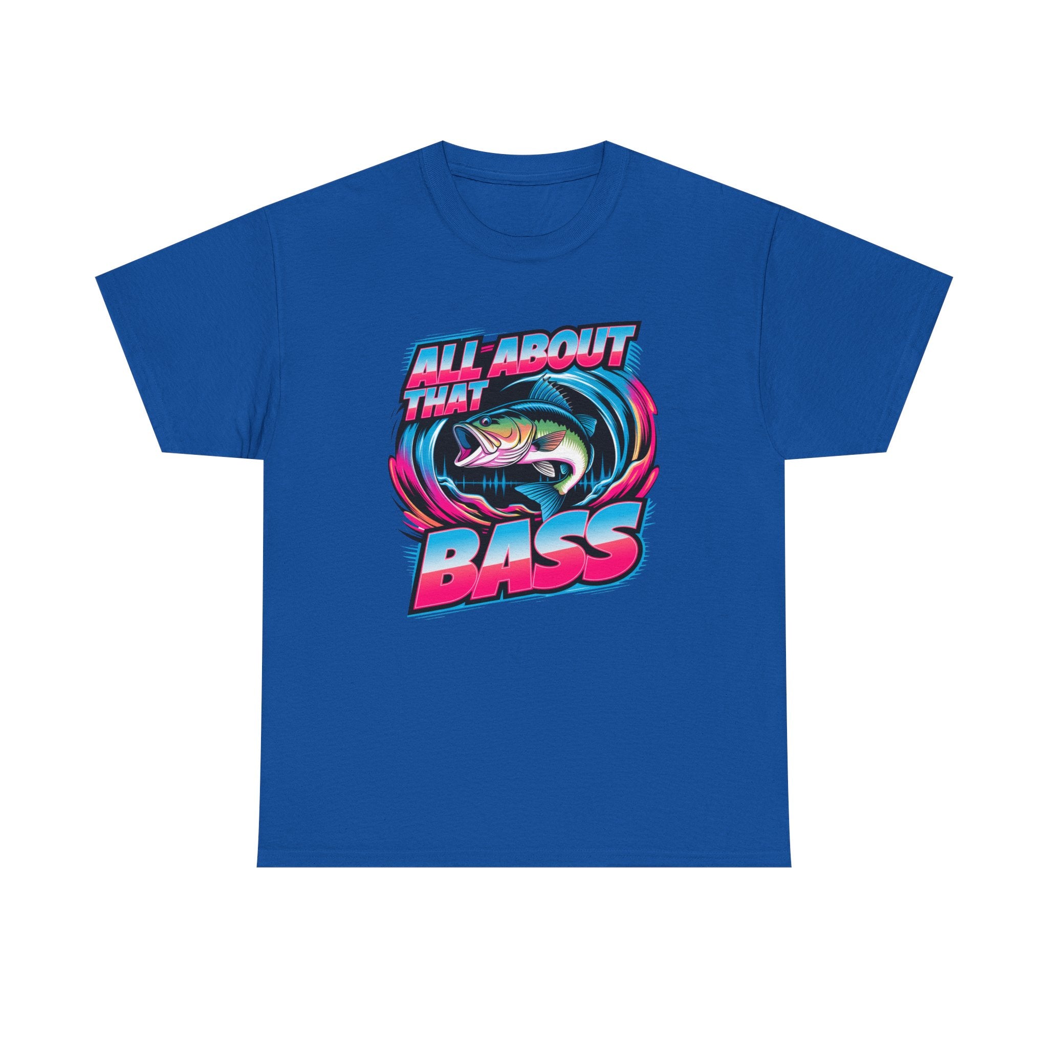 Bass Fishing T-Shirt — "All About That Bass" Retro Graphic Tee