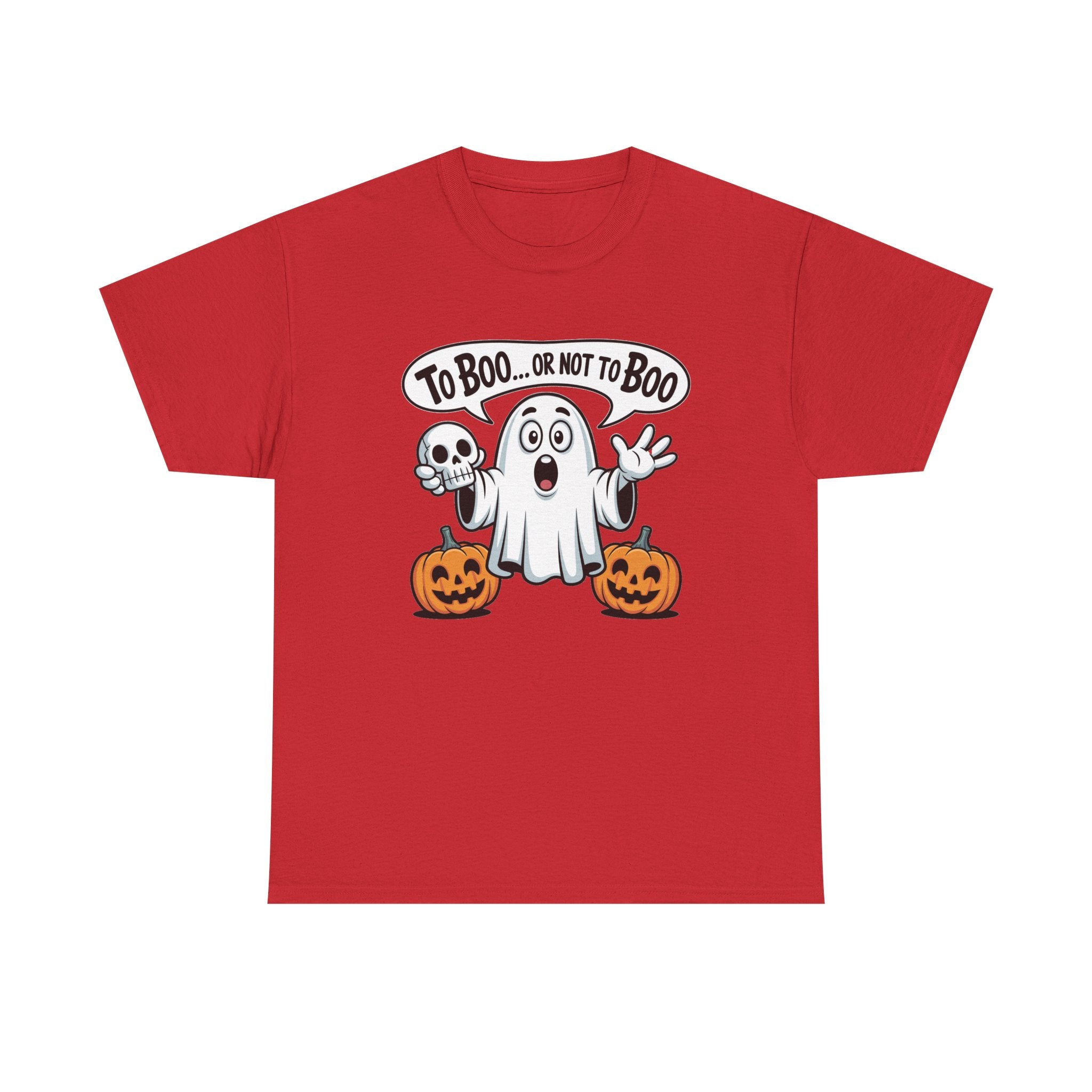 Halloween Ghost Tee - "To Boo... or Not to Boo" Cute Spooky Graphic T-Shirt