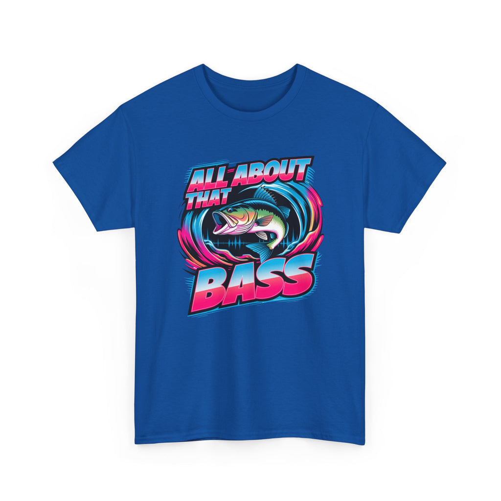 Bass Fishing T-Shirt — "All About That Bass" Retro Graphic Tee