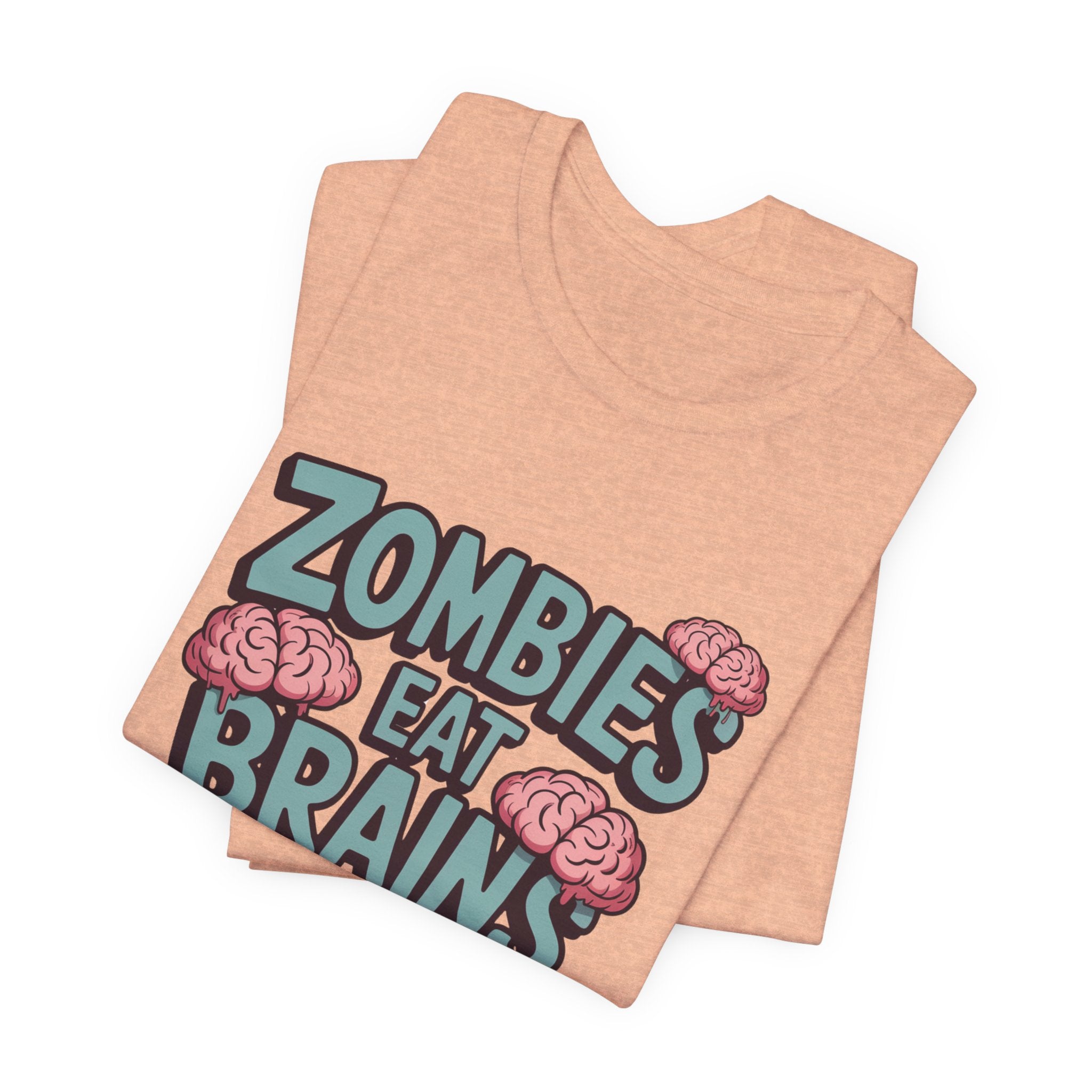 Zombies Eat Brains T‑Shirt — Funny Halloween Horror Tee ("Don't Worry, You Are Safe")