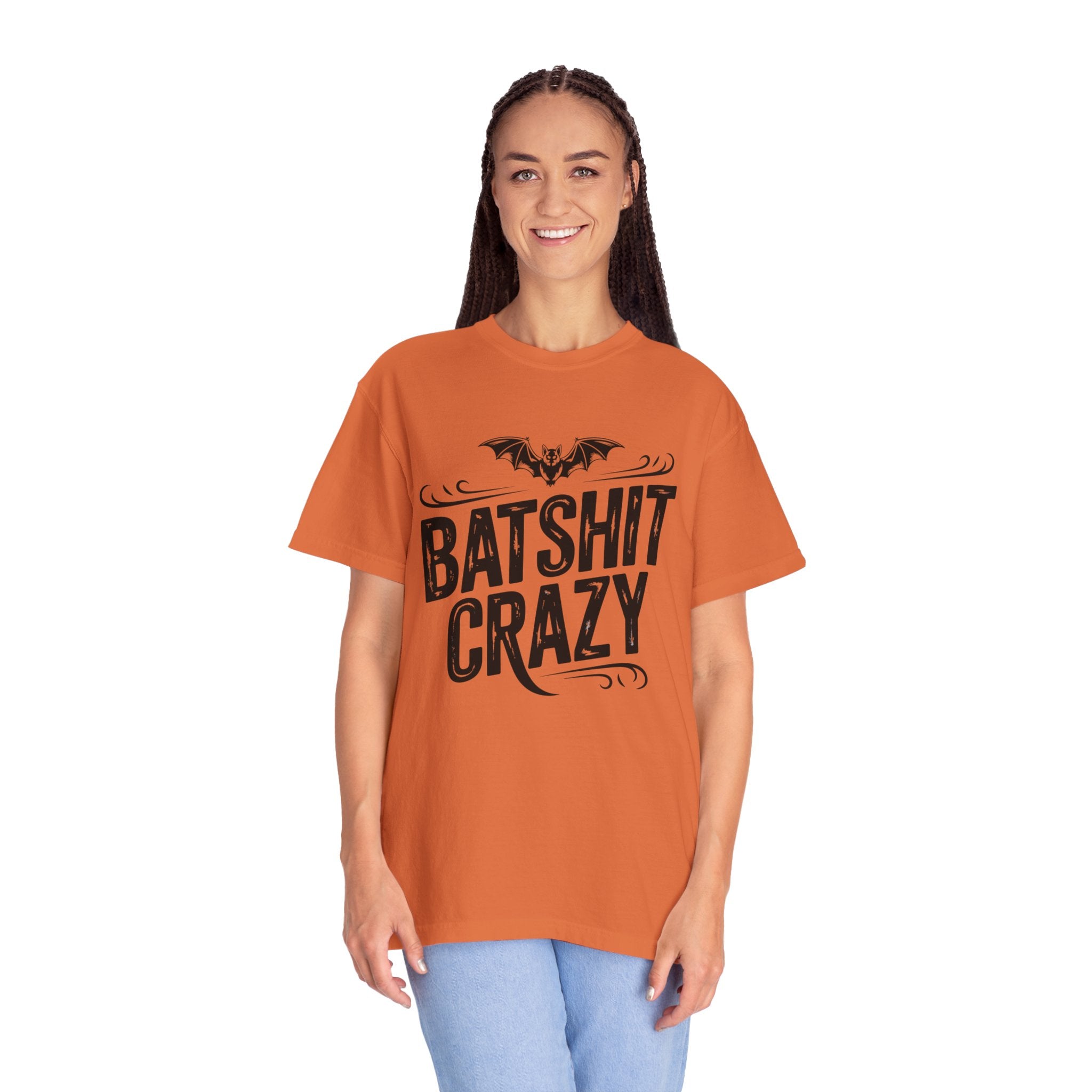 Batshit Crazy T-Shirt — Funny Gothic Bat Graphic Tee for Halloween & Gifts