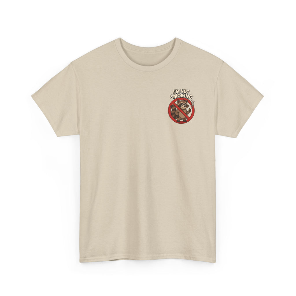 Graphic Tee — "What Are You Looking At?" Raccoon Illustration T-Shirt