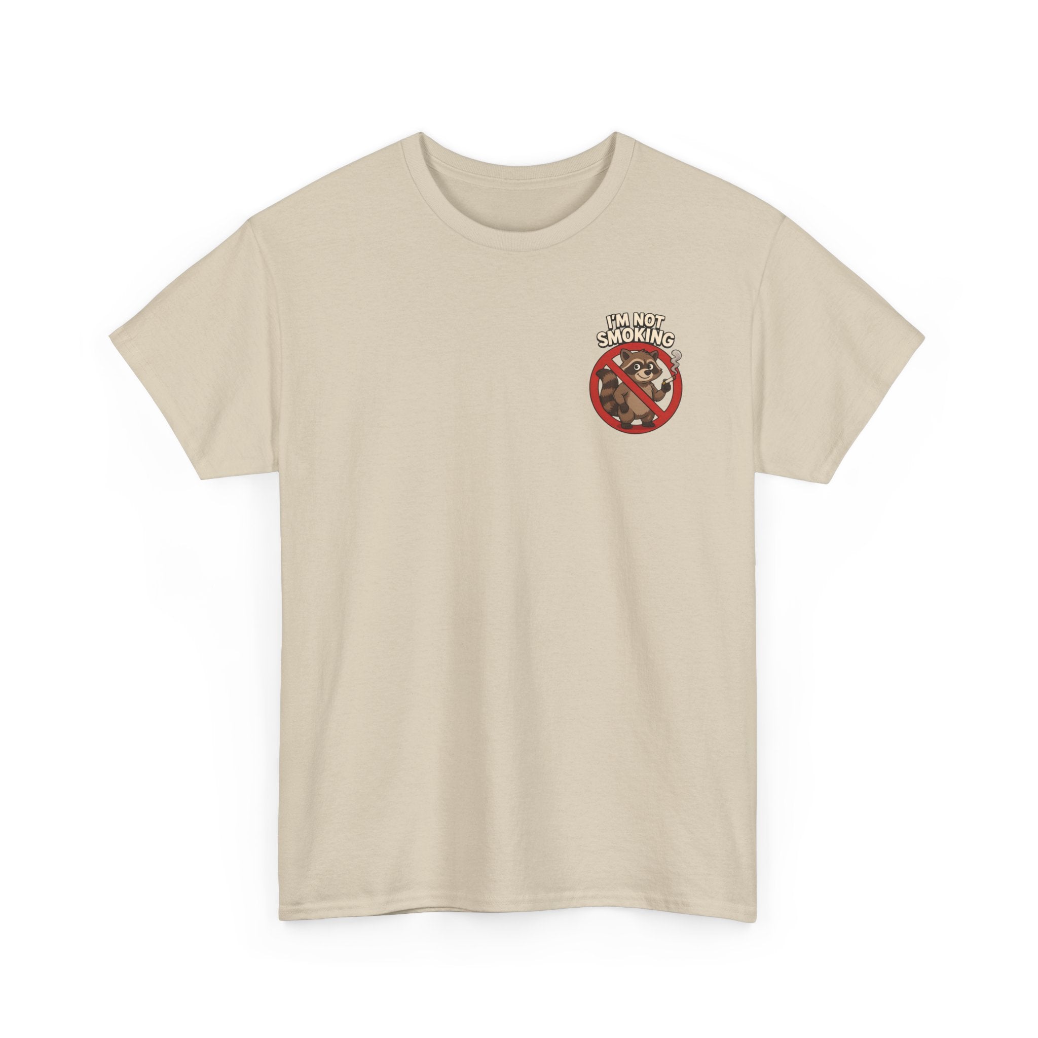 Graphic Tee — "What Are You Looking At?" Raccoon Illustration T-Shirt