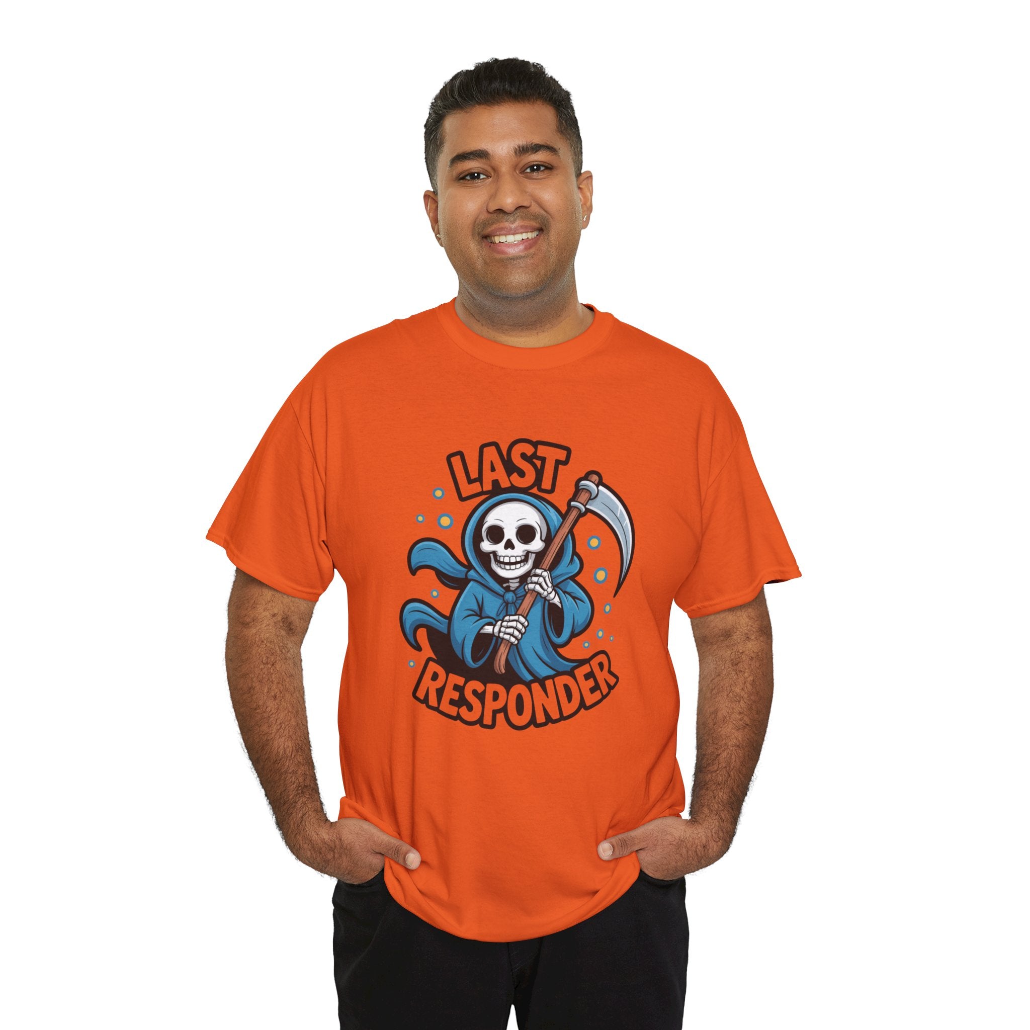 T-Shirt — "Last Responder" Grim Reaper Graphic Tee