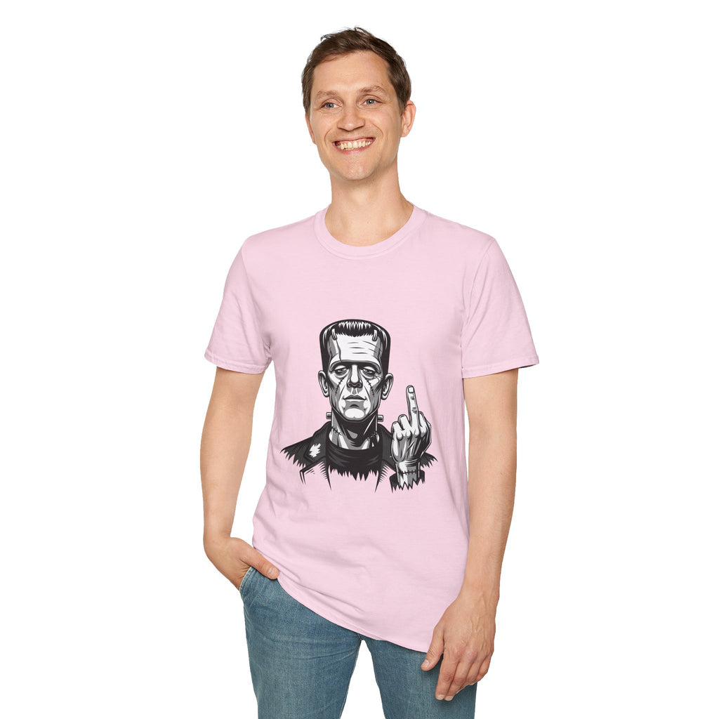 Frankenstein Middle Finger T-Shirt — Funny Gothic Monster Tee