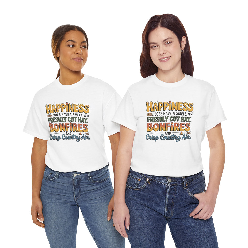 Funny Country Life Graphic T-Shirt — Freshly Cut Hay Farm Life Gift Tee for Women