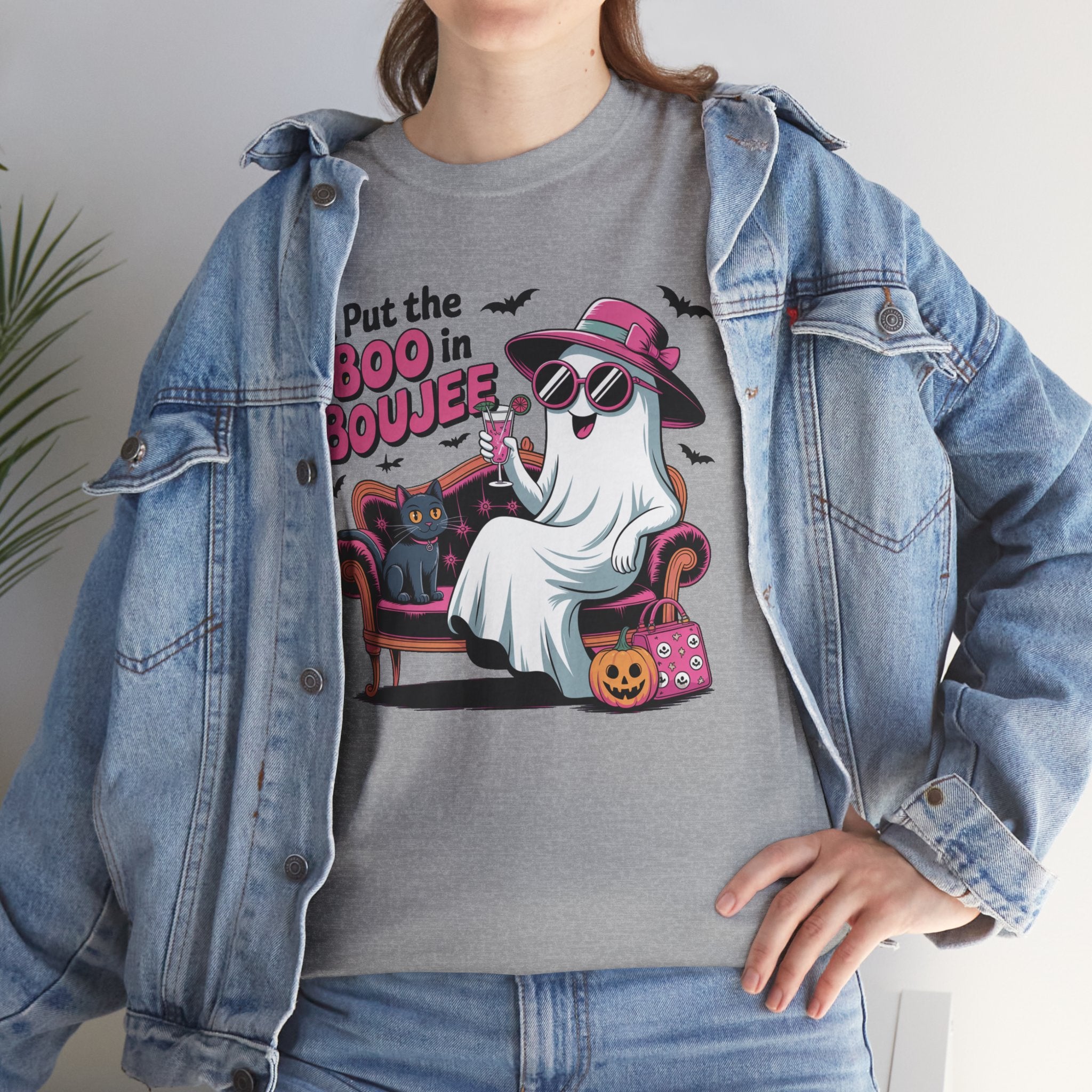 I Put the Boo in Boujee Ghost T-Shirt — Funny Halloween Chic Tee