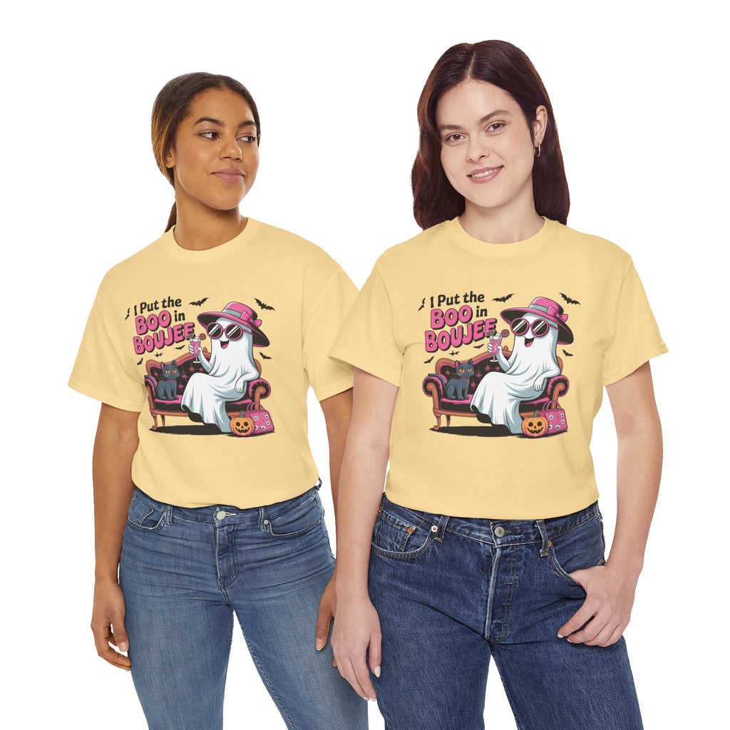 I Put the Boo in Boujee Ghost T-Shirt — Funny Halloween Chic Tee