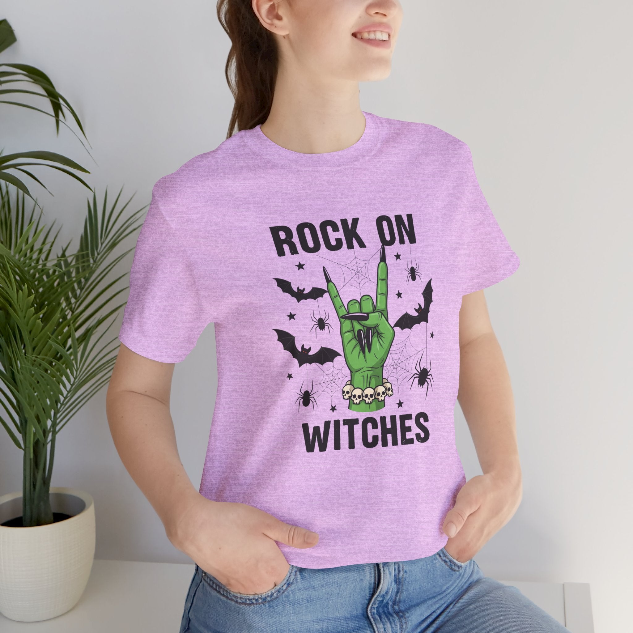 Rock On Witches T-Shirt — Halloween Witch Hand Graphic Tee