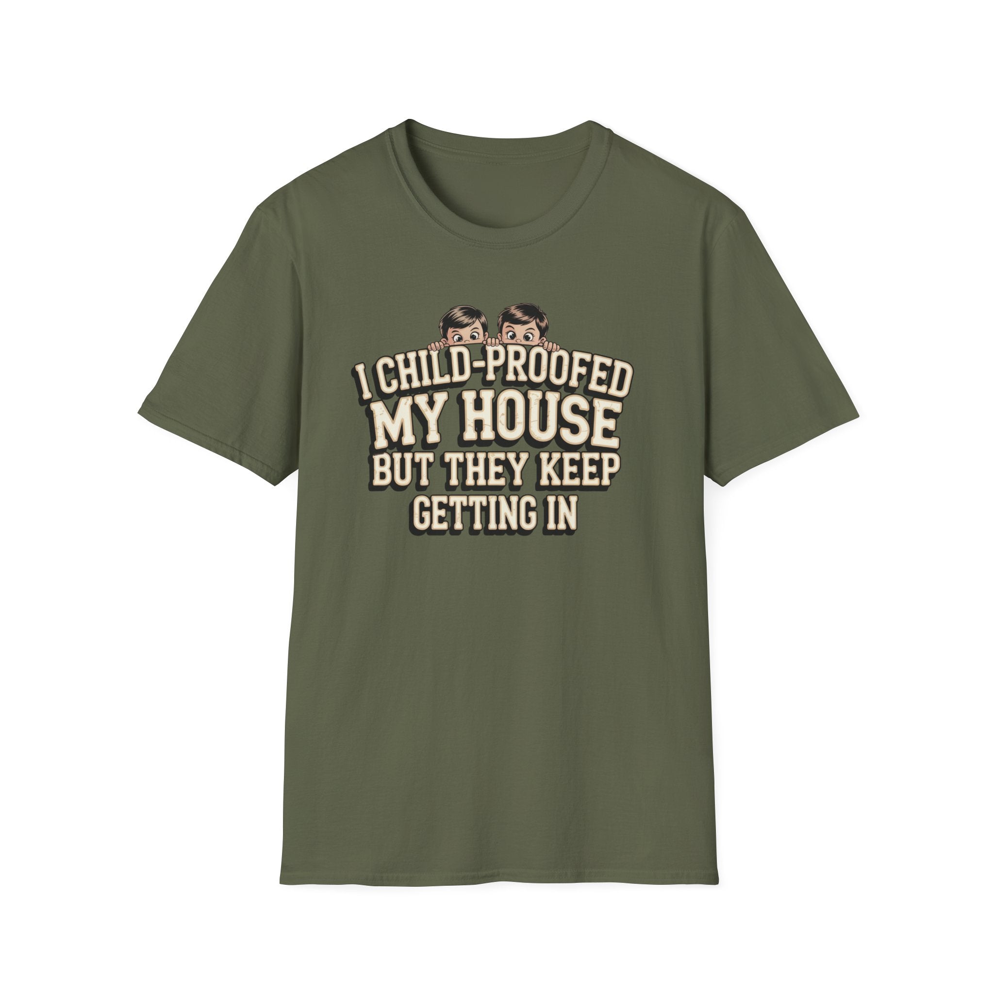 Funny Mom T-Shirt — I Child-Proofed My House Parenting Humor Gift Tee for Moms