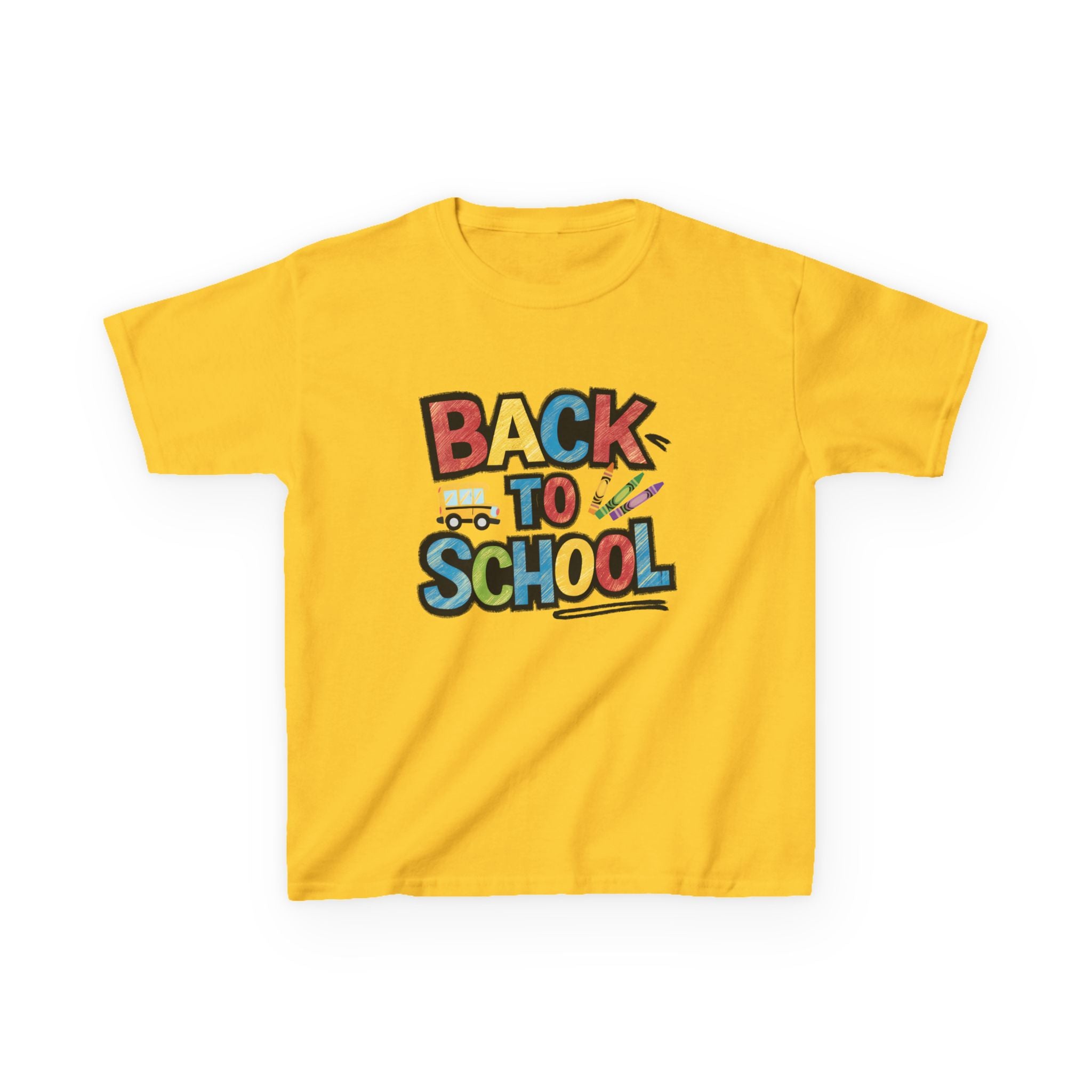 Back to School Kids T-Shirt — Colorful Retro School Design