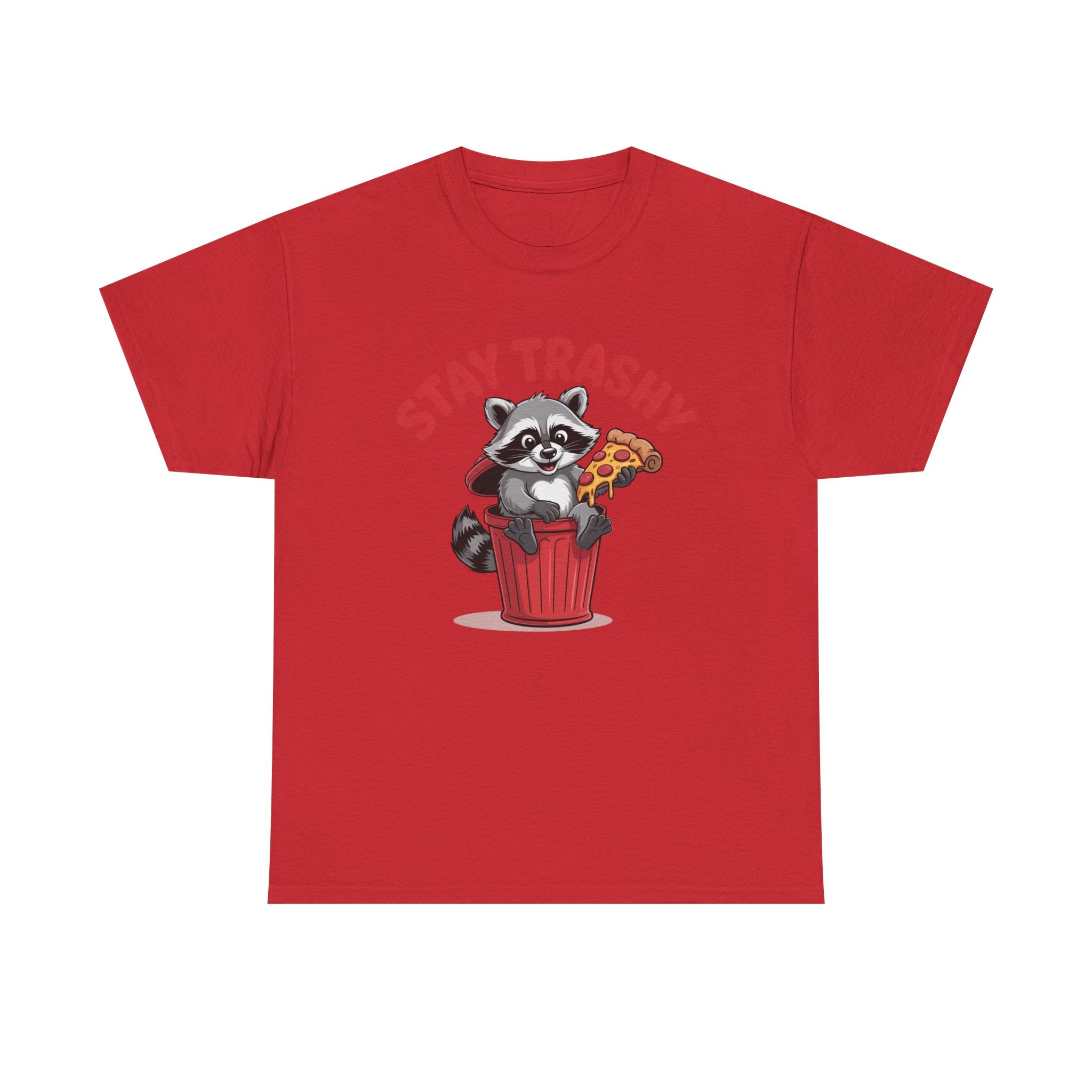 Funny Raccoon T-Shirt — Stay Trashy Humor Gift Tee for Women