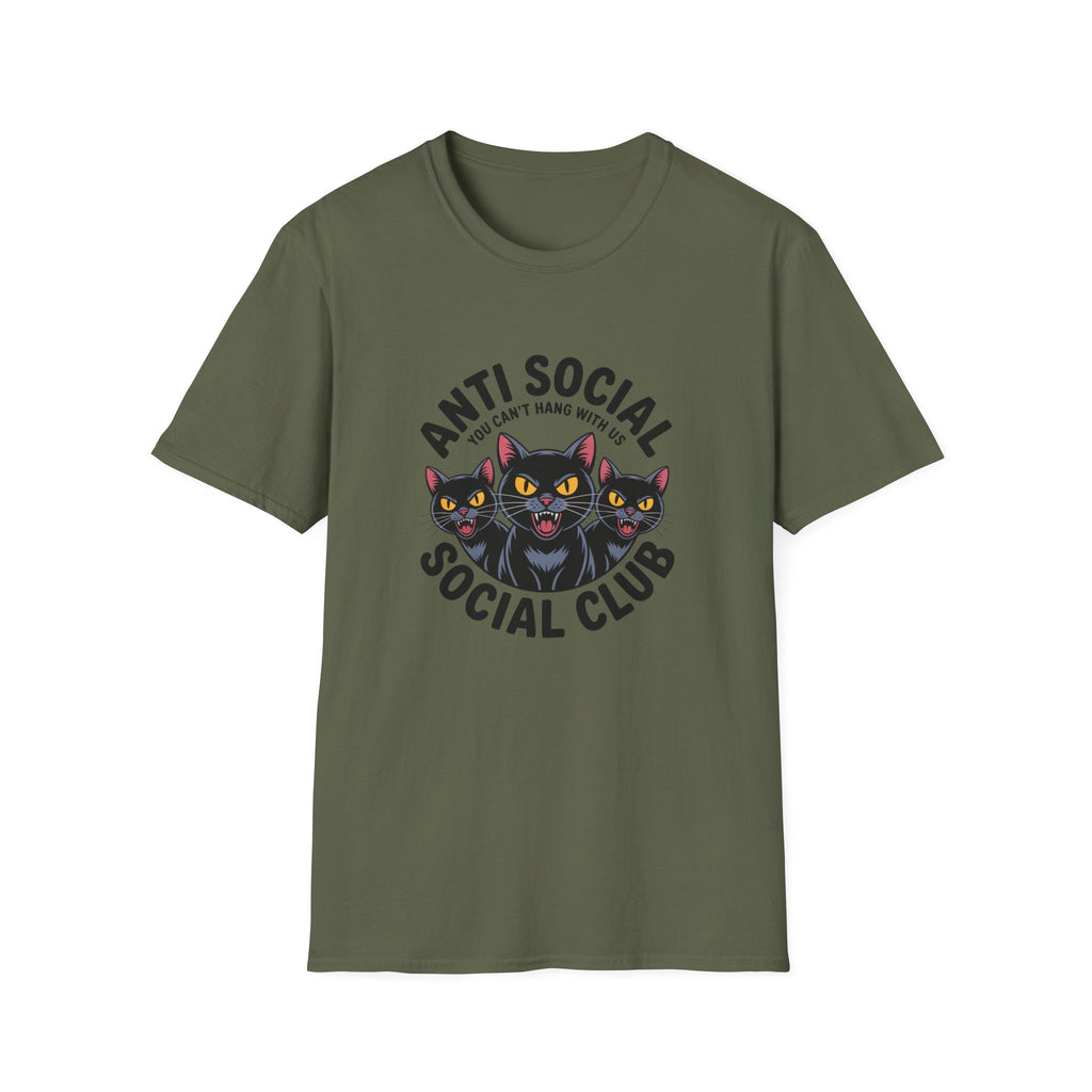 Anti Social Social Club Cat T-Shirt — "You Can't Hang With Us" Graphic Tee