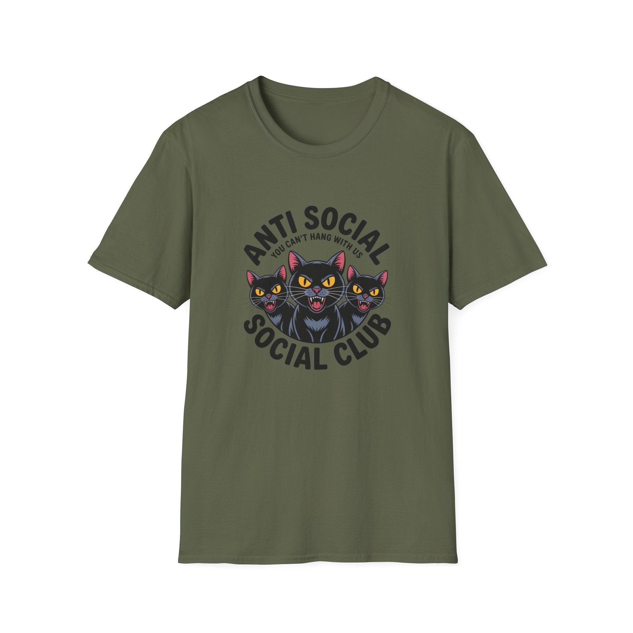 Anti Social Social Club Cat T-Shirt — "You Can't Hang With Us" Graphic Tee