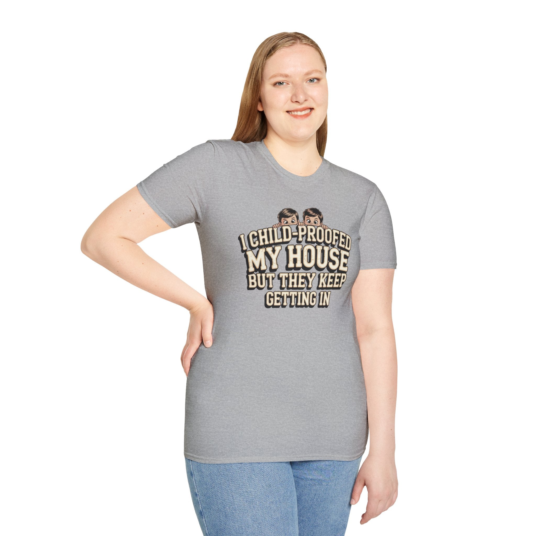 Funny Mom T-Shirt — I Child-Proofed My House Parenting Humor Gift Tee for Moms