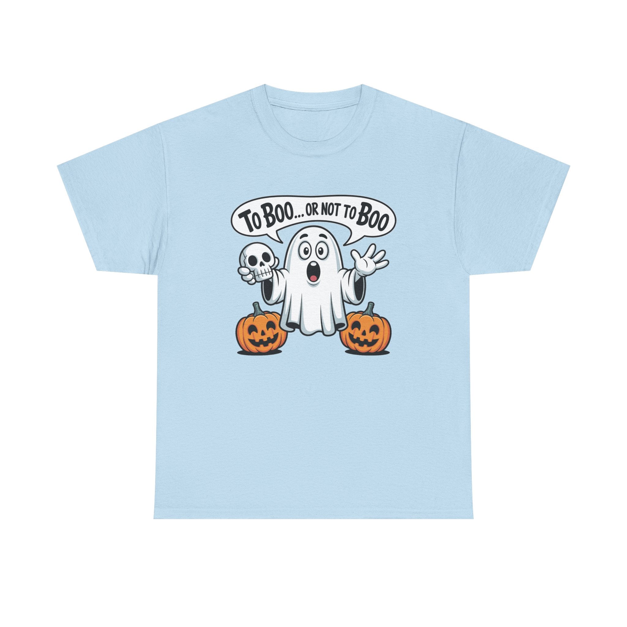Halloween Ghost Tee - "To Boo... or Not to Boo" Cute Spooky Graphic T-Shirt