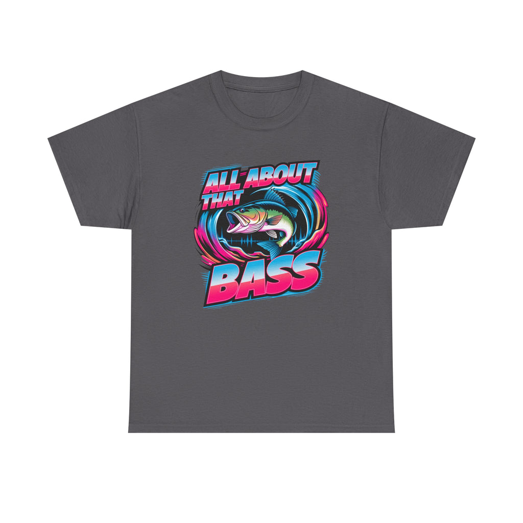 Bass Fishing T-Shirt — "All About That Bass" Retro Graphic Tee