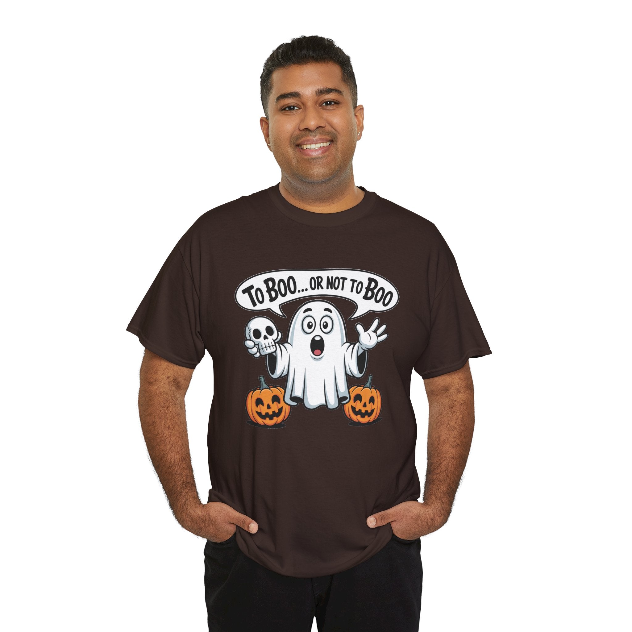Halloween Ghost Tee - "To Boo... or Not to Boo" Cute Spooky Graphic T-Shirt