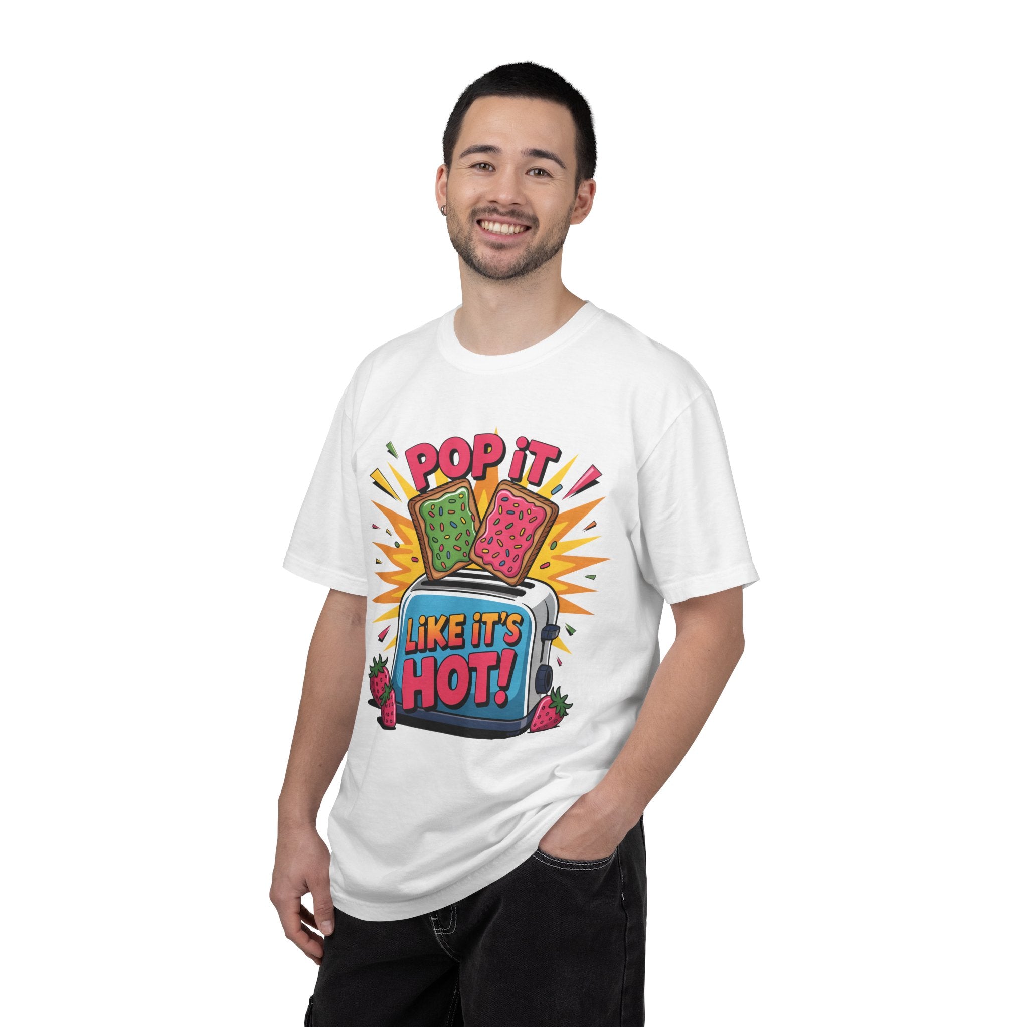 Funny Graphic T-Shirt — Pop It Like It's Hot Humor Gift Tee for Women
