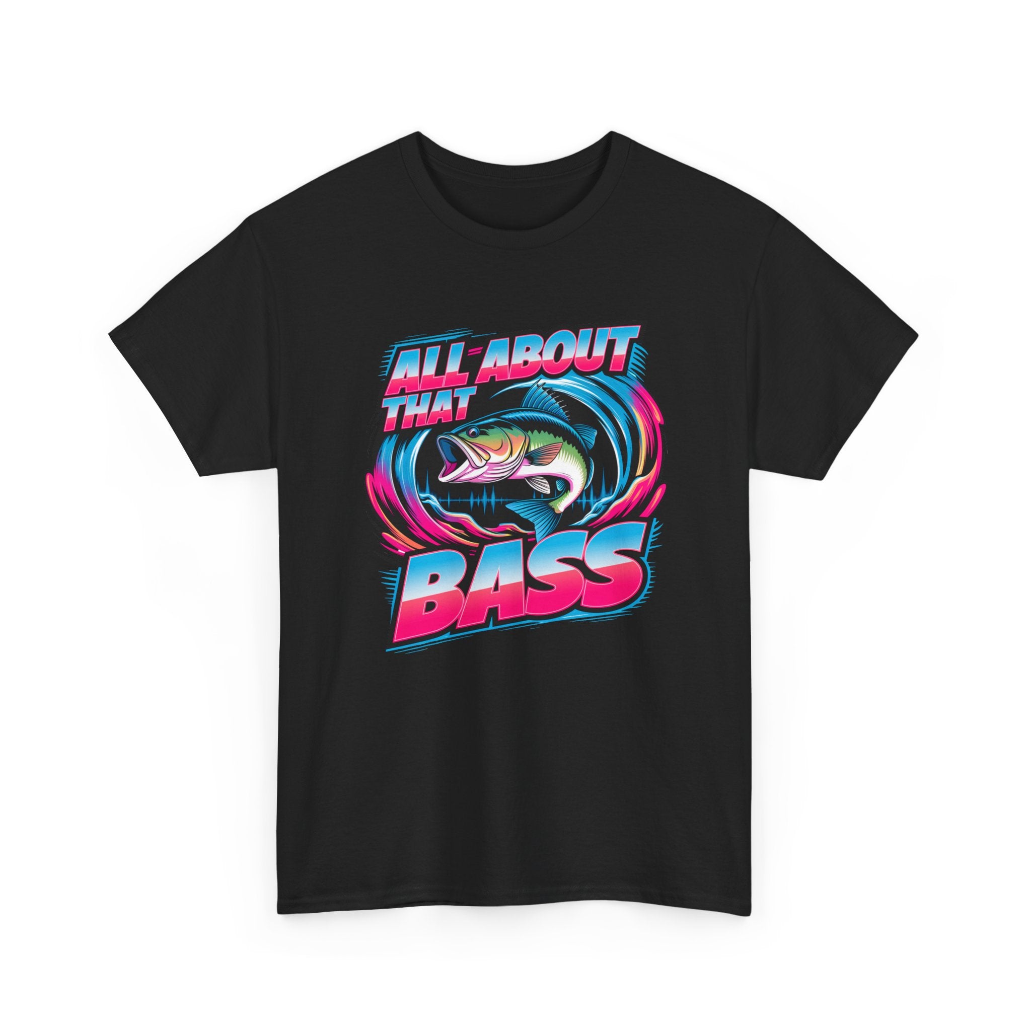 Bass Fishing T-Shirt — "All About That Bass" Retro Graphic Tee
