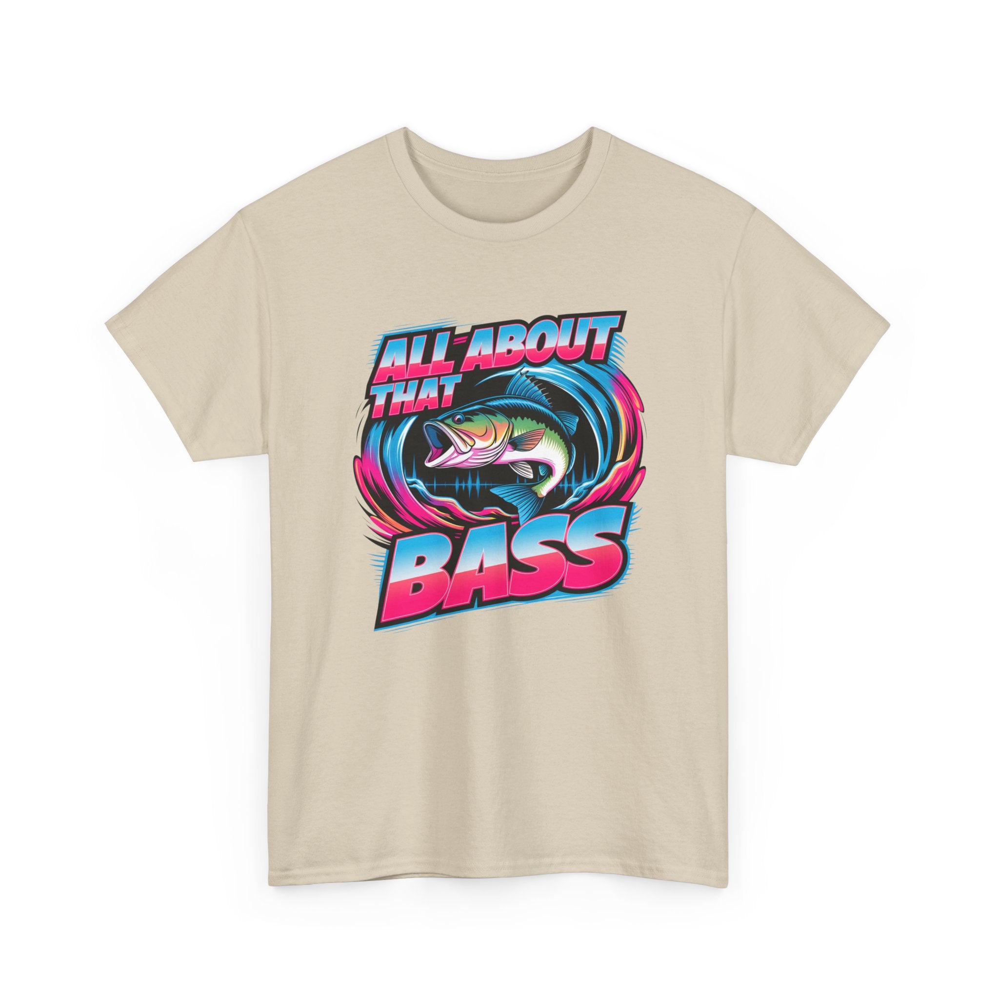 Bass Fishing T-Shirt — "All About That Bass" Retro Graphic Tee