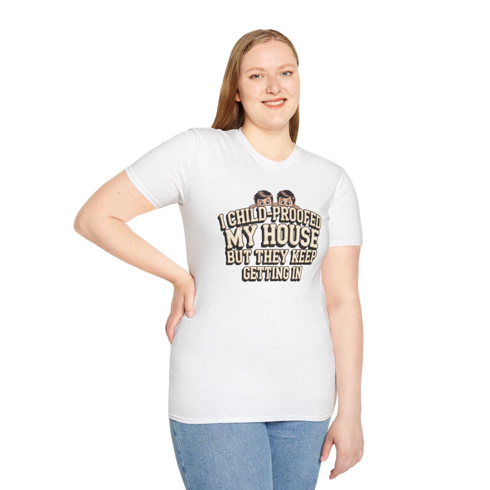 Funny Mom T-Shirt — I Child-Proofed My House Parenting Humor Gift Tee for Moms