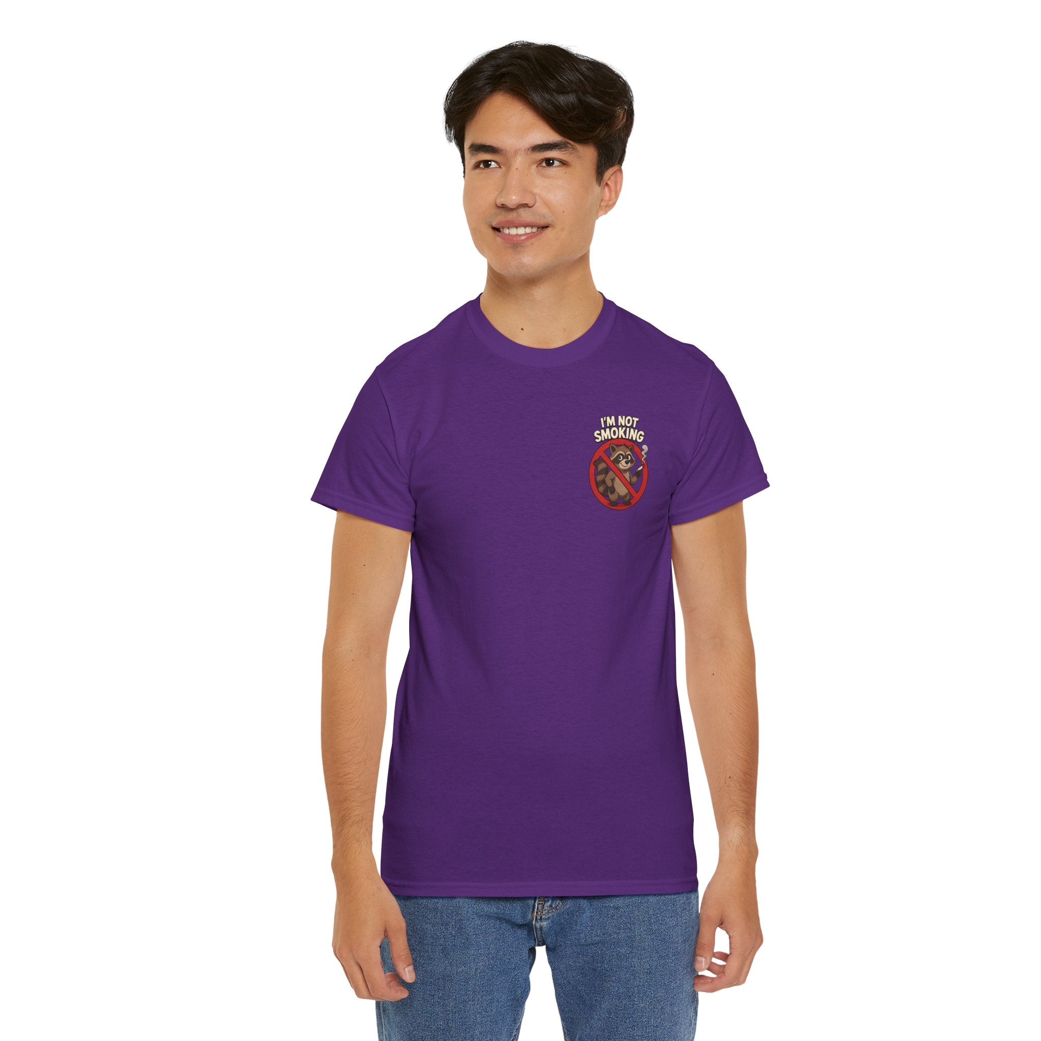 Graphic Tee — "What Are You Looking At?" Raccoon Illustration T-Shirt