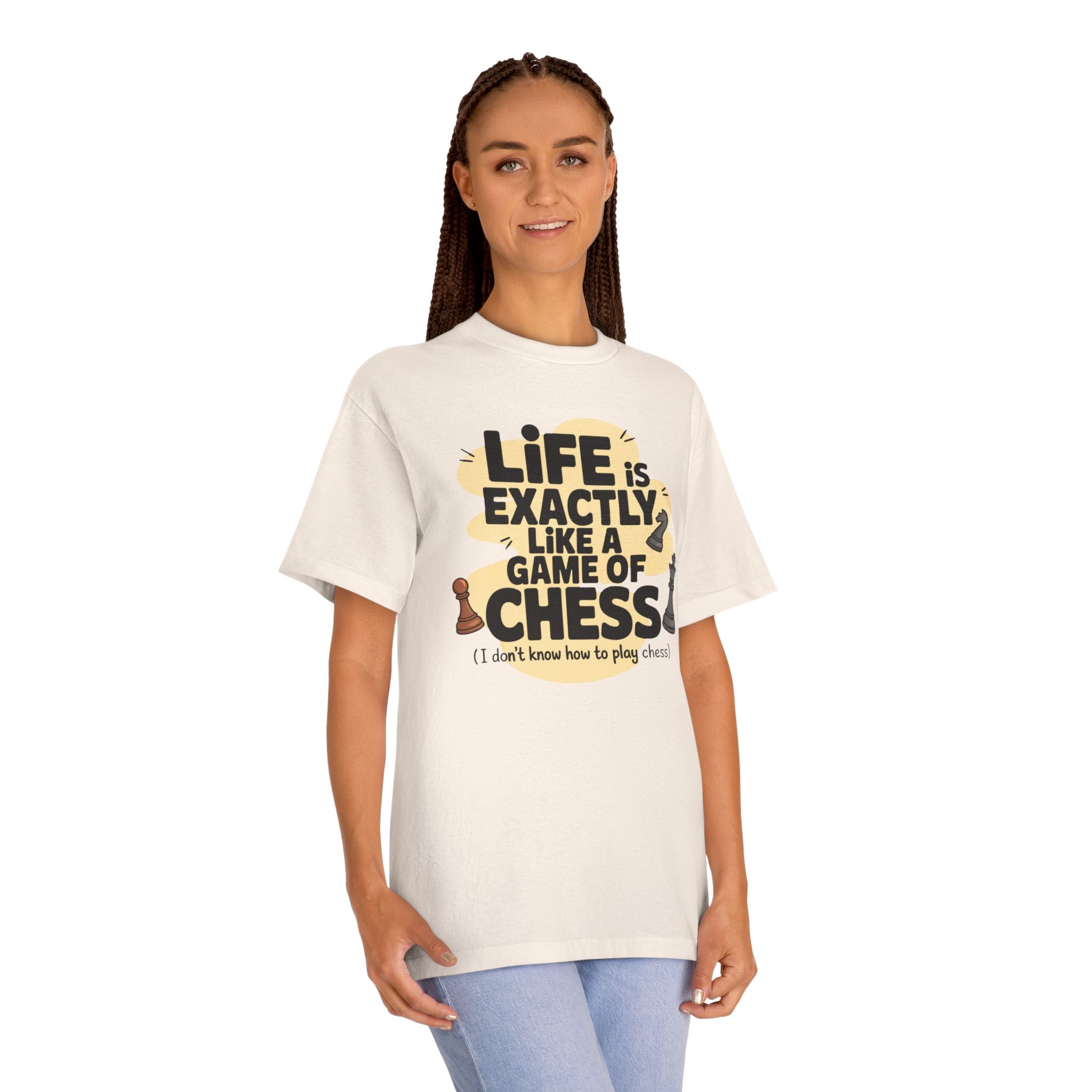 Chess Tee — "Life Is Exactly Like a Game of Chess" Casual Graphic T-Shirt