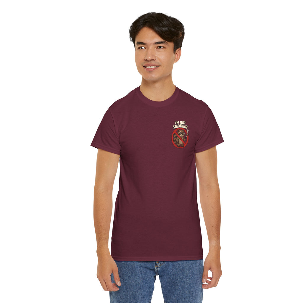 Graphic Tee — "What Are You Looking At?" Raccoon Illustration T-Shirt