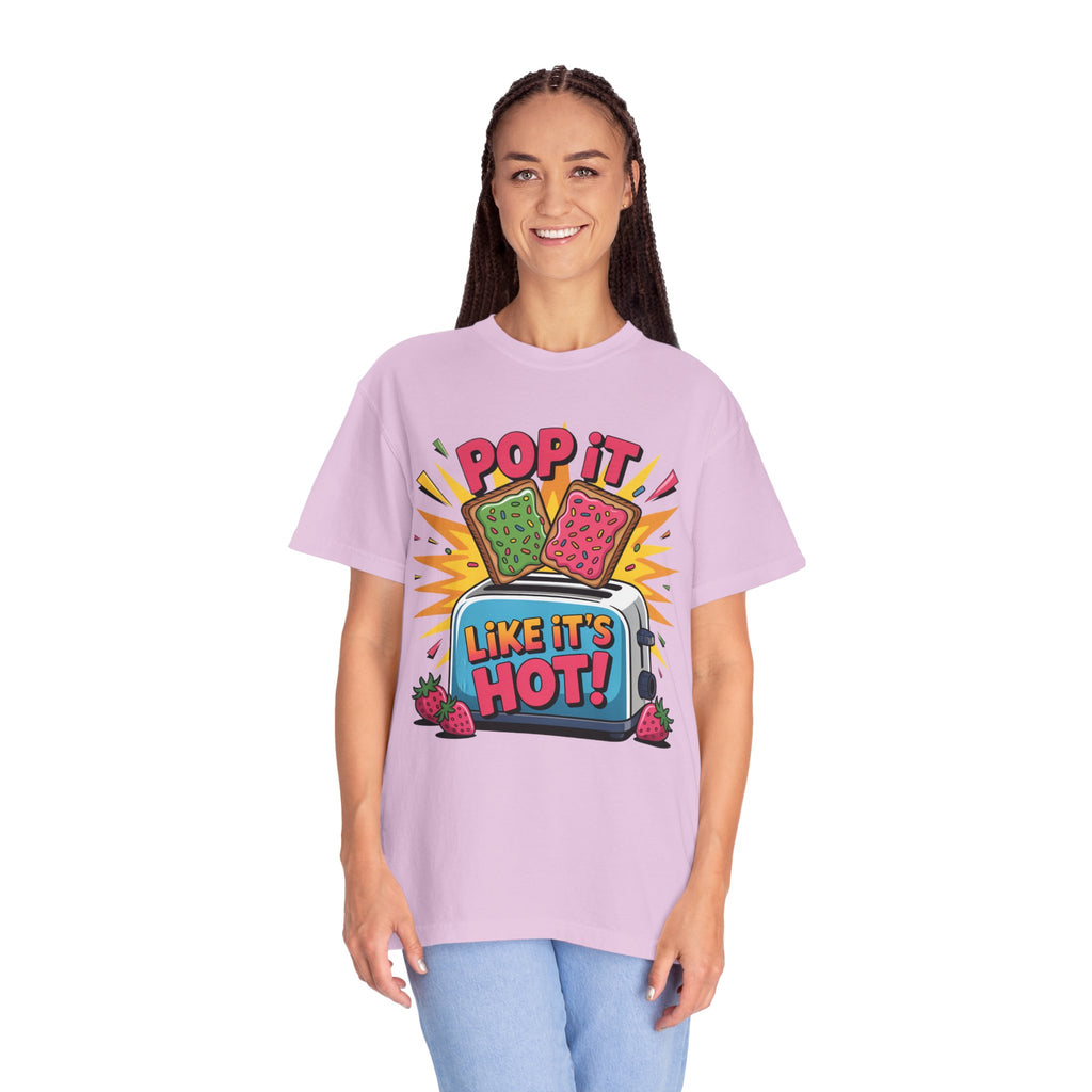 Funny Graphic T-Shirt — Pop It Like It's Hot Humor Gift Tee for Women