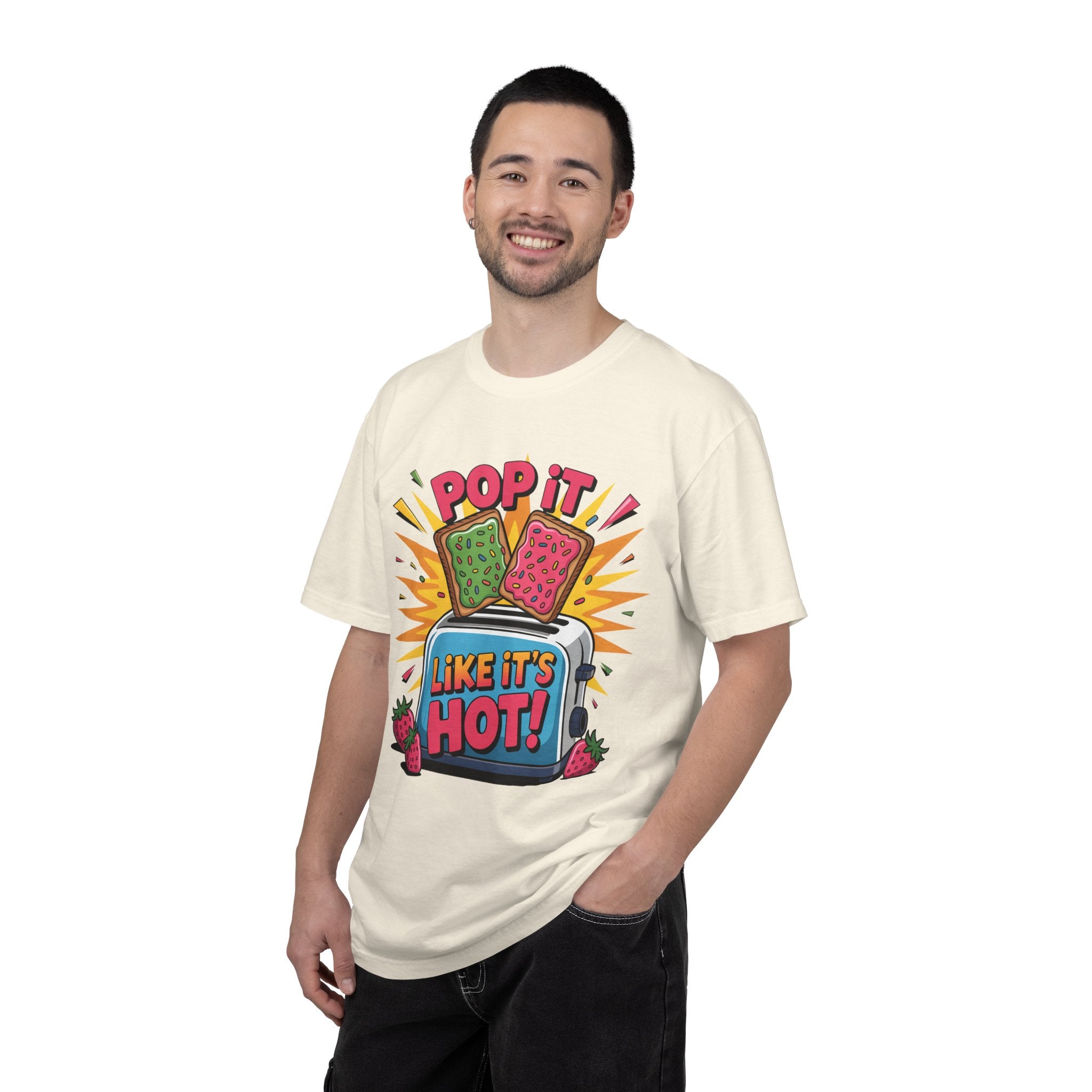 Funny Graphic T-Shirt — Pop It Like It's Hot Humor Gift Tee for Women