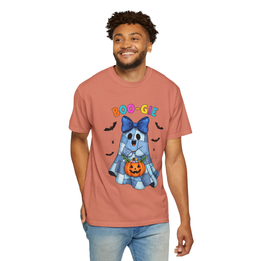 Boo-gie Ghost Halloween T-Shirt — Cute Trick-or-Treat Pumpkin Design