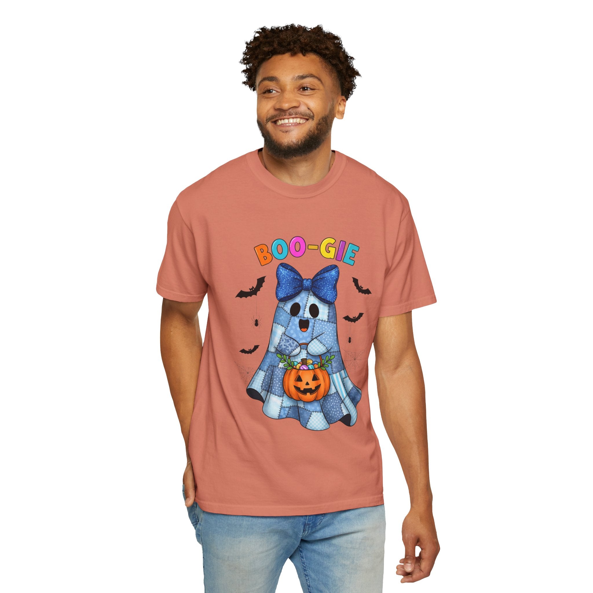 Boo-gie Ghost Halloween T-Shirt — Cute Trick-or-Treat Pumpkin Design