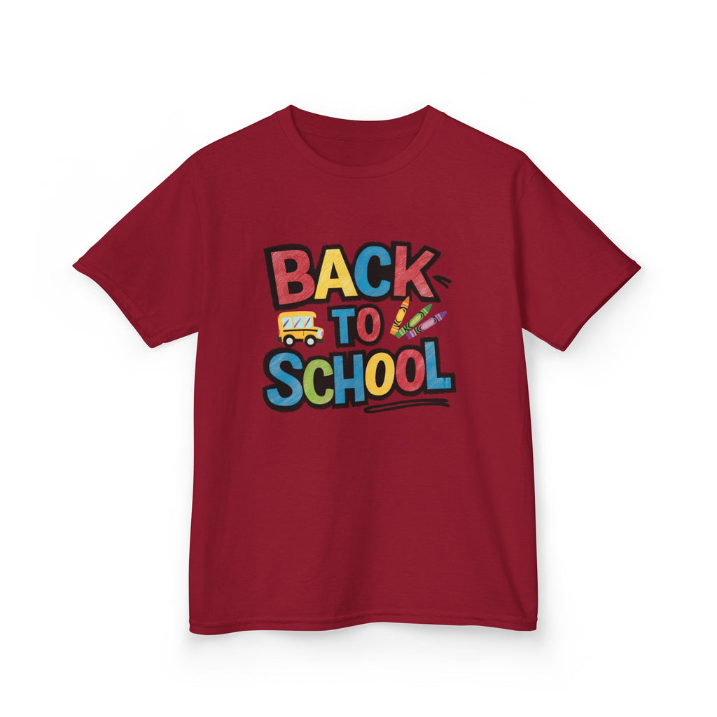 Back to School Kids T-Shirt — Colorful Retro School Design
