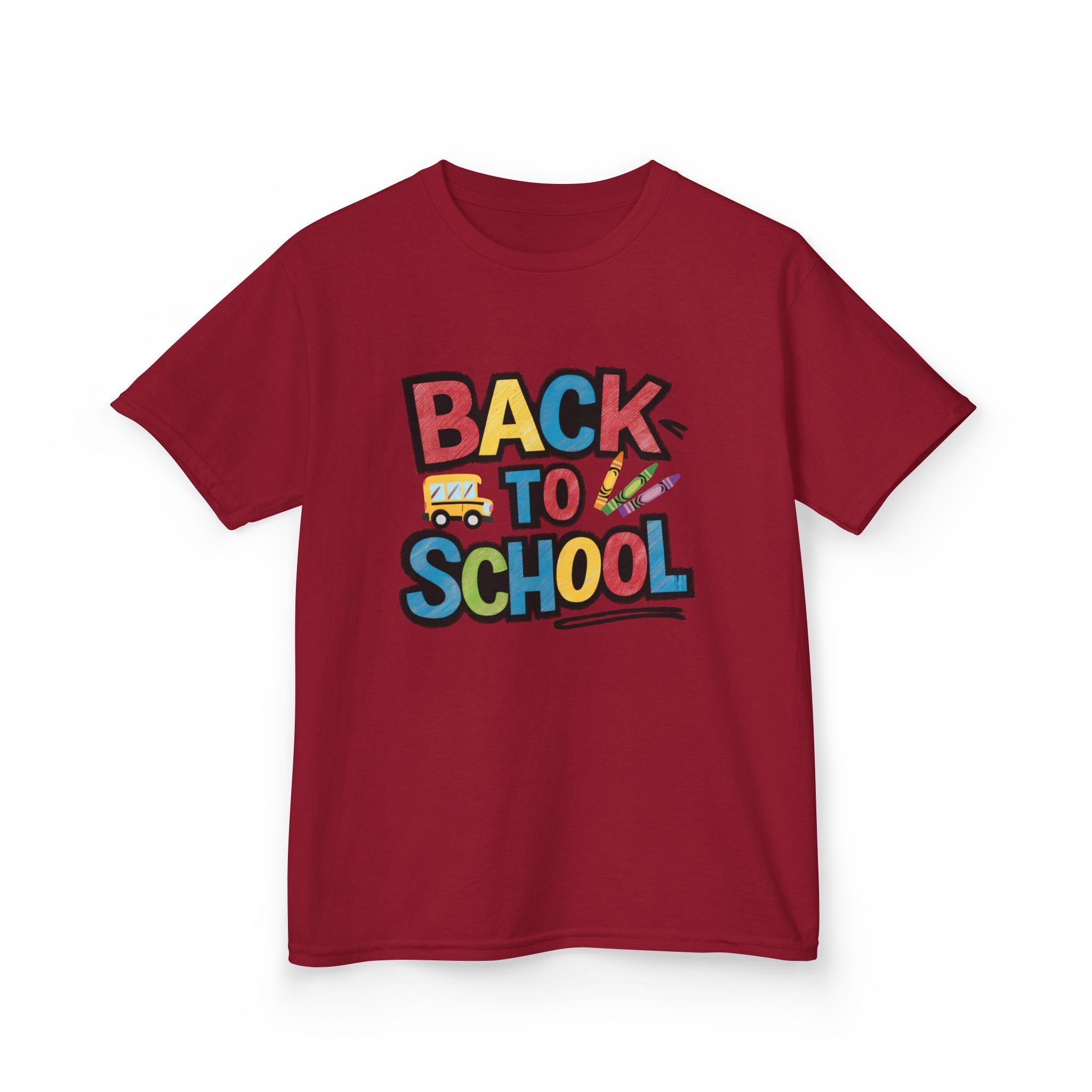 Back to School Kids T-Shirt — Colorful Retro School Design
