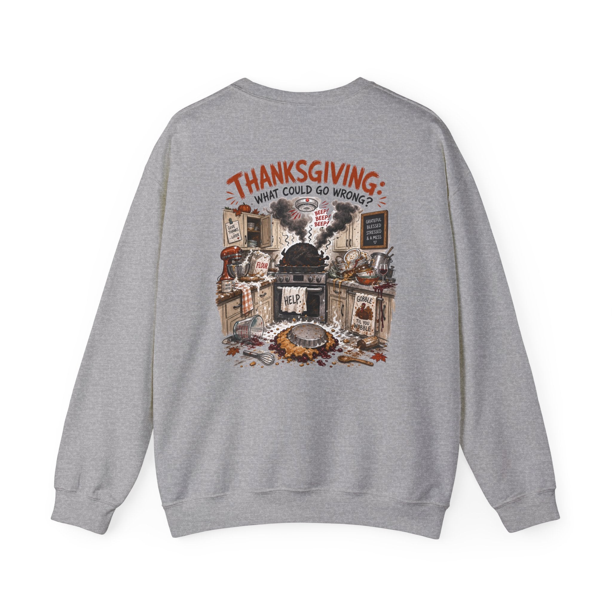 Funny Thanksgiving Crewneck Sweatshirt — Certified Thanksgiving Chef Rustic Holiday Gift Pullover