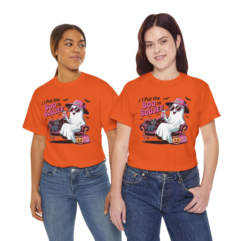 I Put the Boo in Boujee Ghost T-Shirt — Funny Halloween Chic Tee